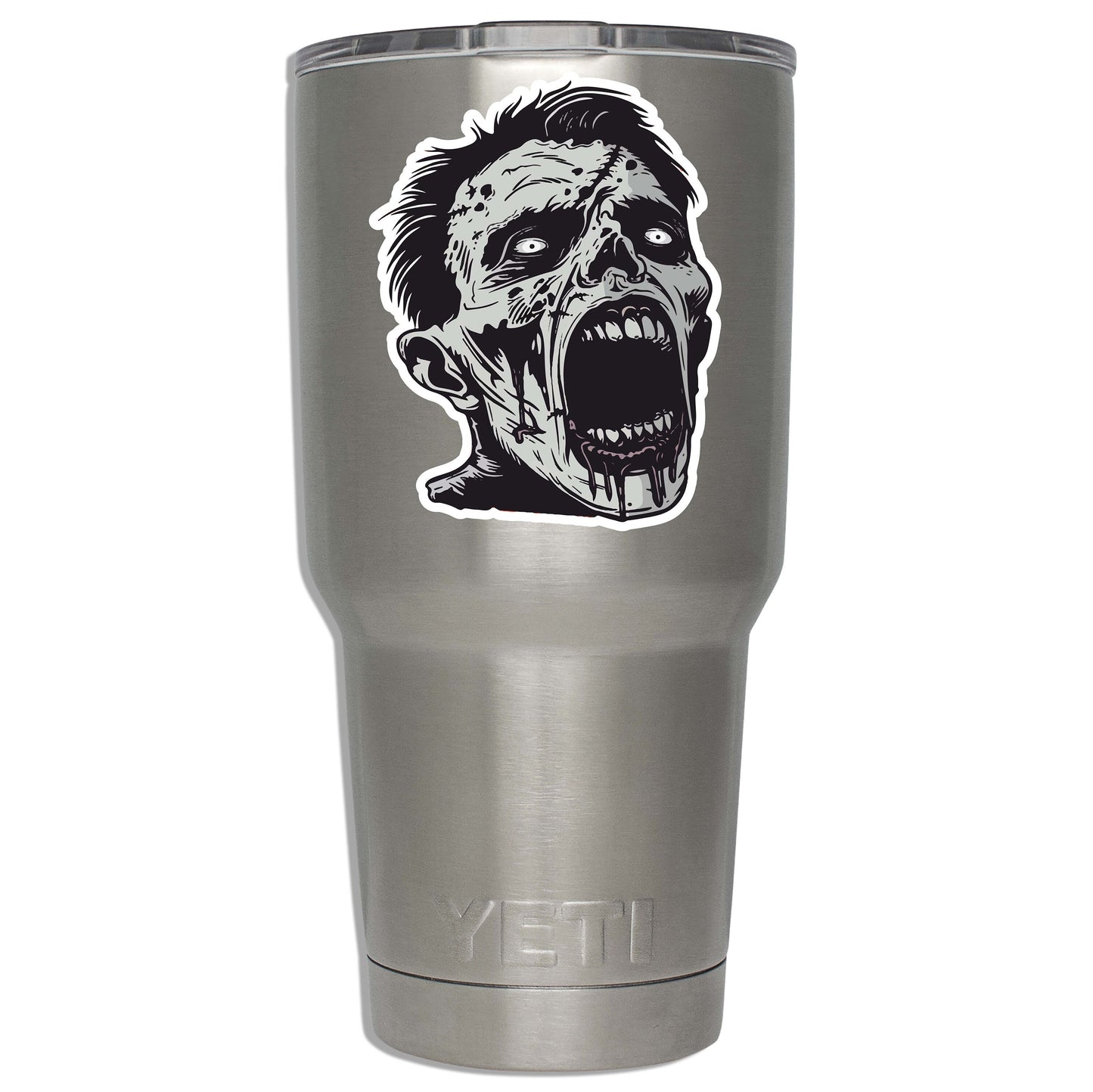 Black and White Monroeville Mall Zombie Vinyl Sticker for Laptop Car Water Bottle Suitcase Luggage Tag Horror Fan Gift