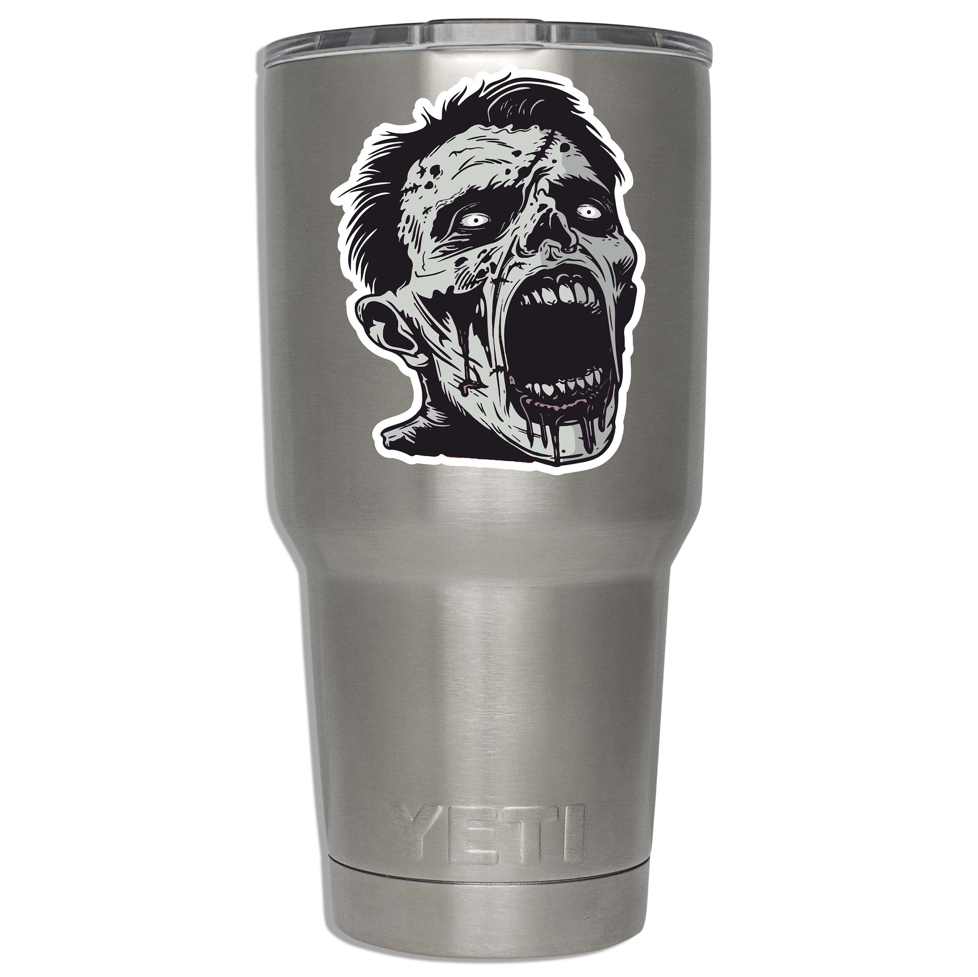 Black and White Monroeville Mall Zombie Vinyl Sticker for Laptop Car Water Bottle Suitcase Luggage Tag Horror Fan Gift