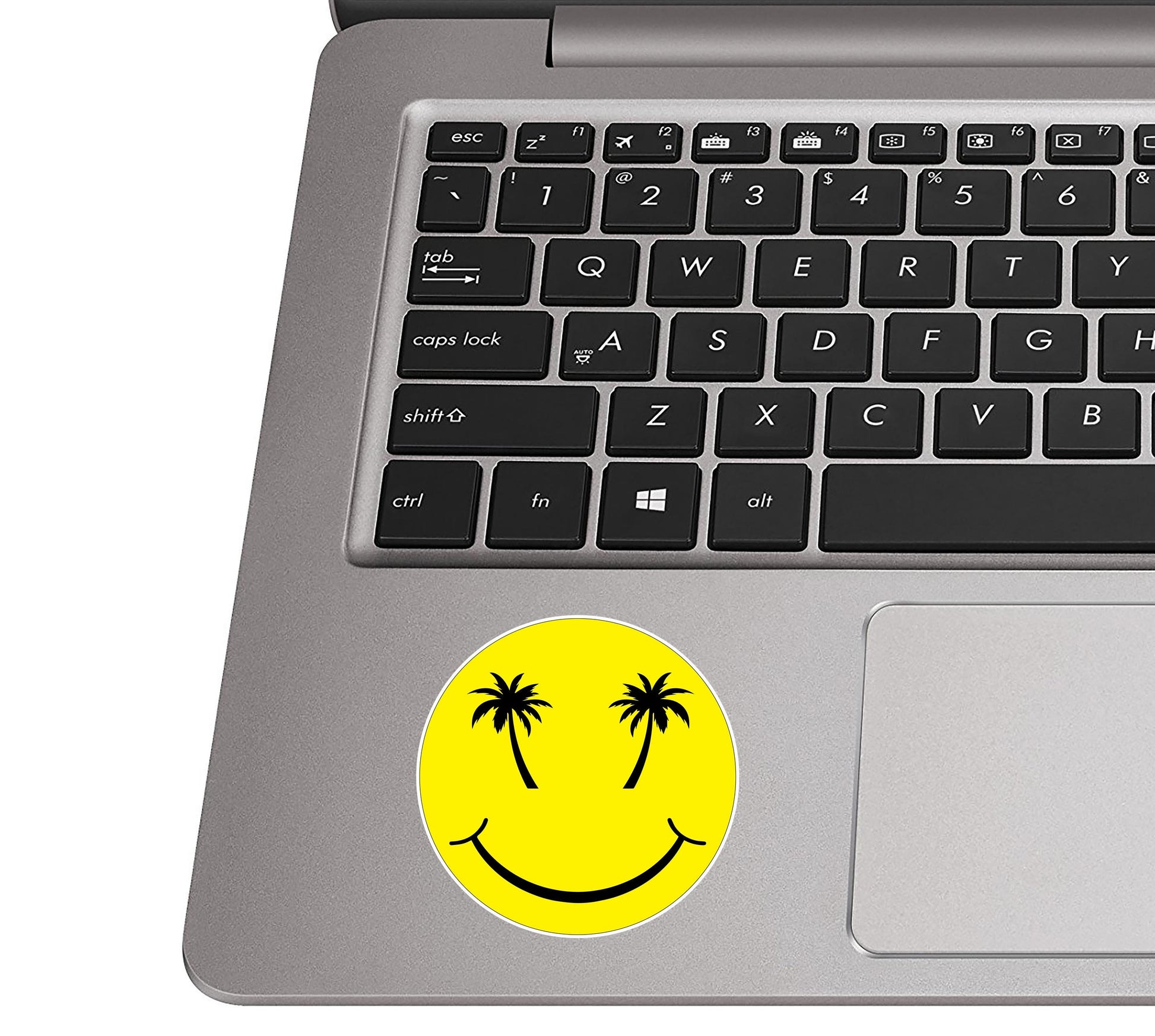 Palmetto Smile Happy Face Vinyl Sticker Cup Laptop Boat Cooler Car Vehicle Yellow Smile Face Sticker Window Bumper Vinyl Decal Graphic