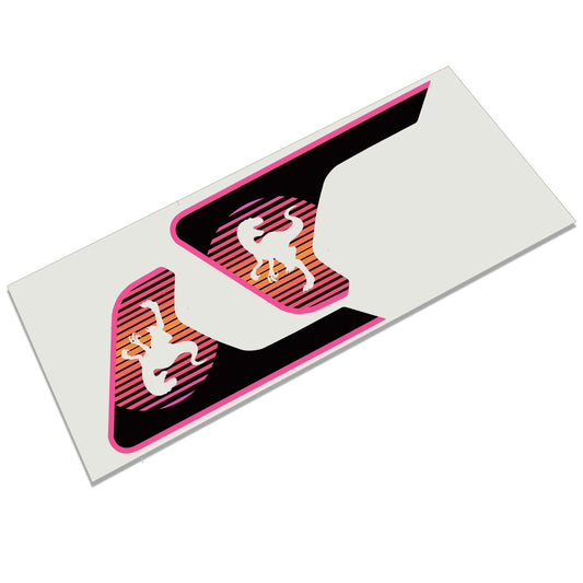 Retro Raptor Sunrise 2pc Vinyl Fender Decal Set - Fits Jeep Wrangler JL/Jeep Gladiator JT 2018+