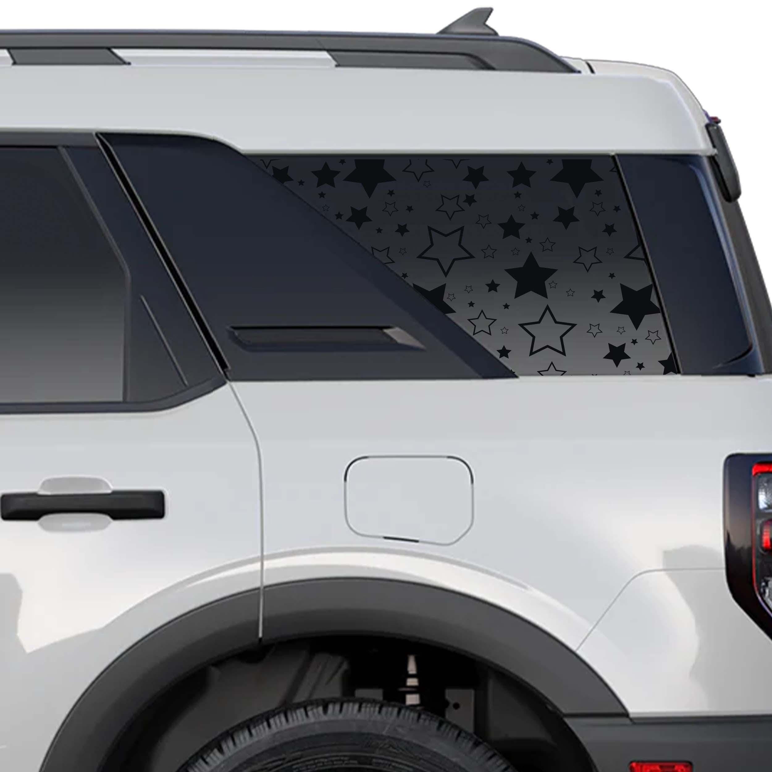 Starfield Pattern Rear Quarter Window Decals Fits 2021+ Bronco Sport ...