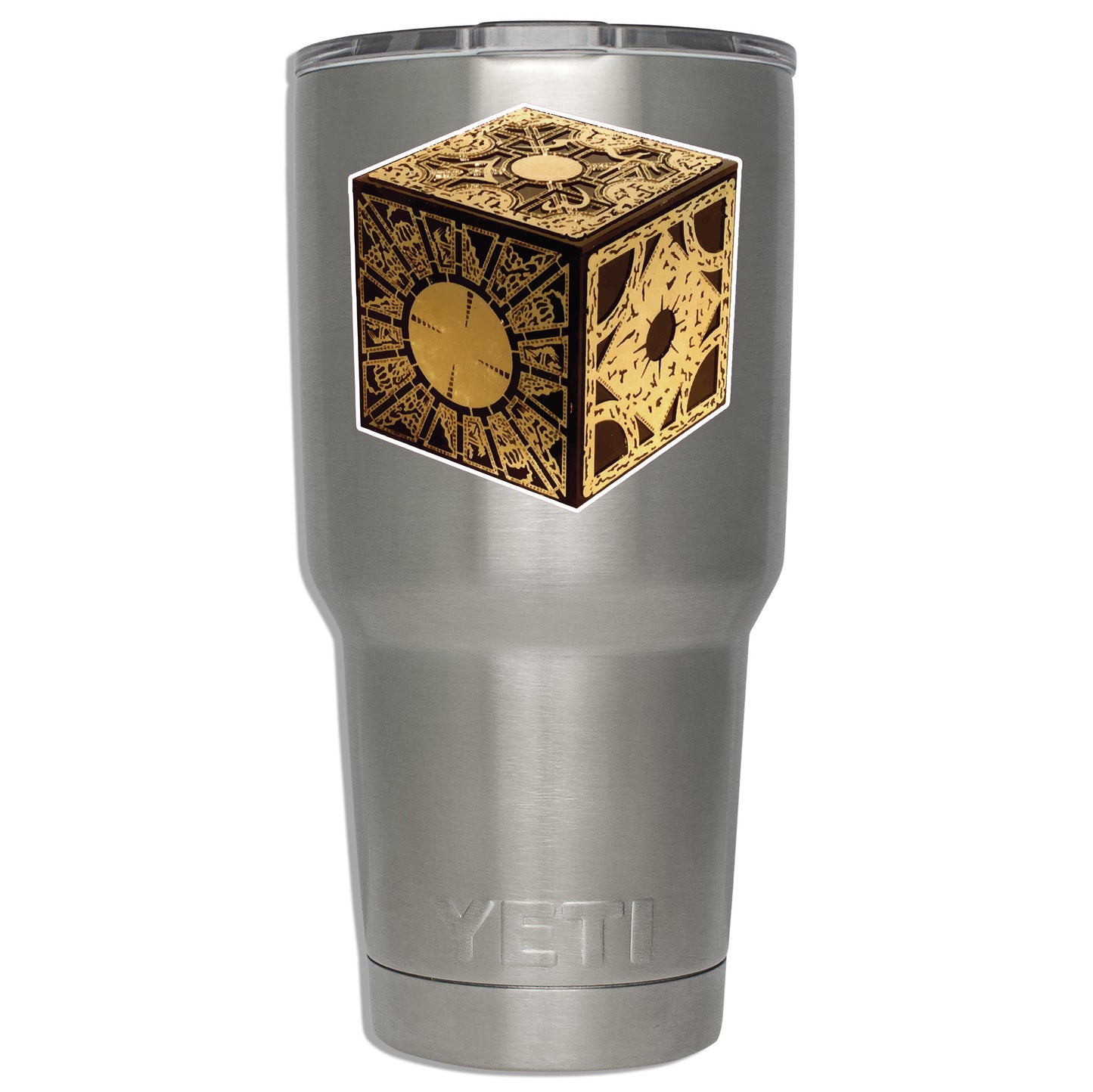 Hellraiser Puzzle Box Vinyl Sticker | Horror Movie Decal for Laptop, Water Bottle, Car, or Suitcase | Cult Classic Horror Fan Gift