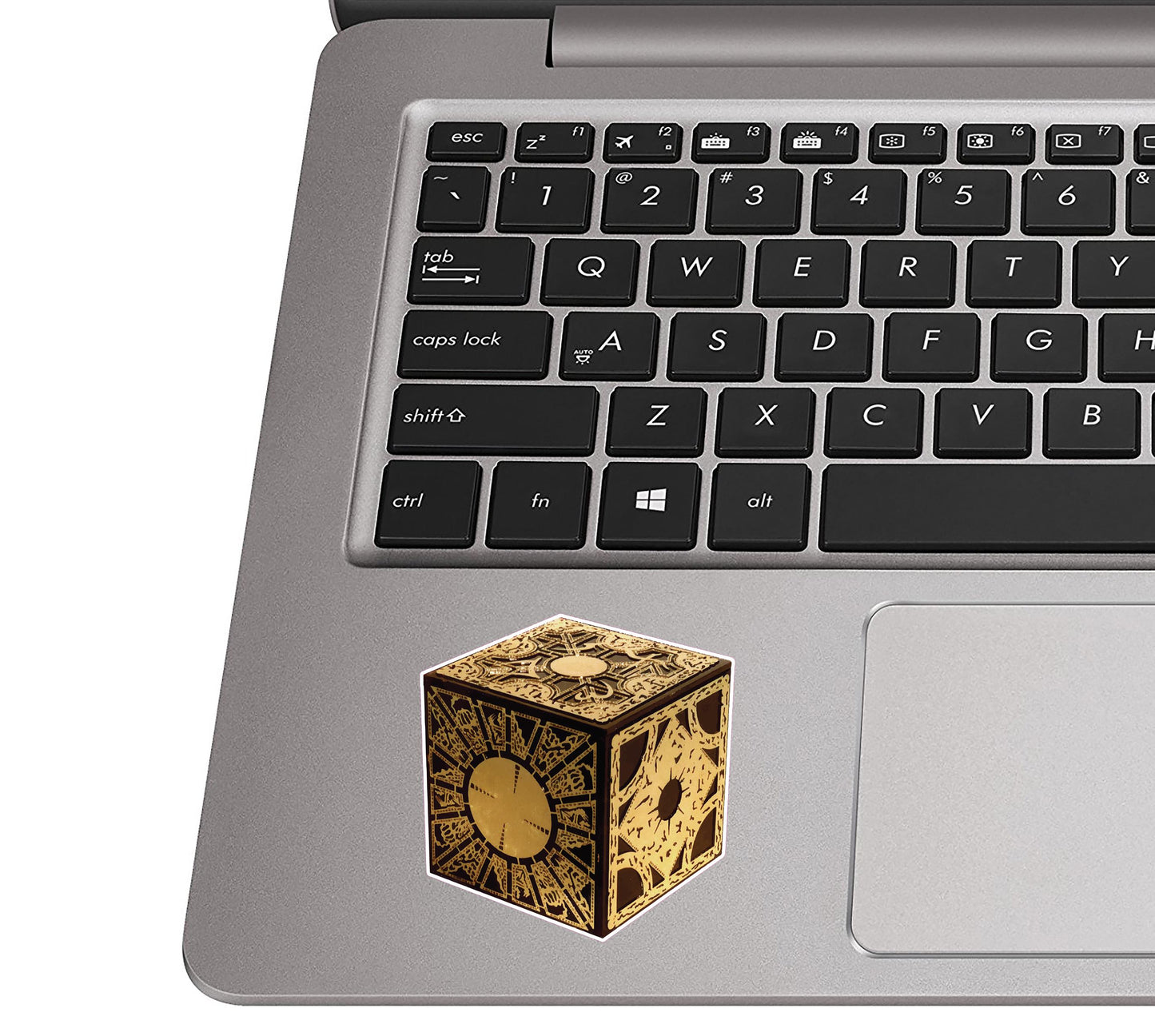 Hellraiser Puzzle Box Vinyl Sticker | Horror Movie Decal for Laptop, Water Bottle, Car, or Suitcase | Cult Classic Horror Fan Gift