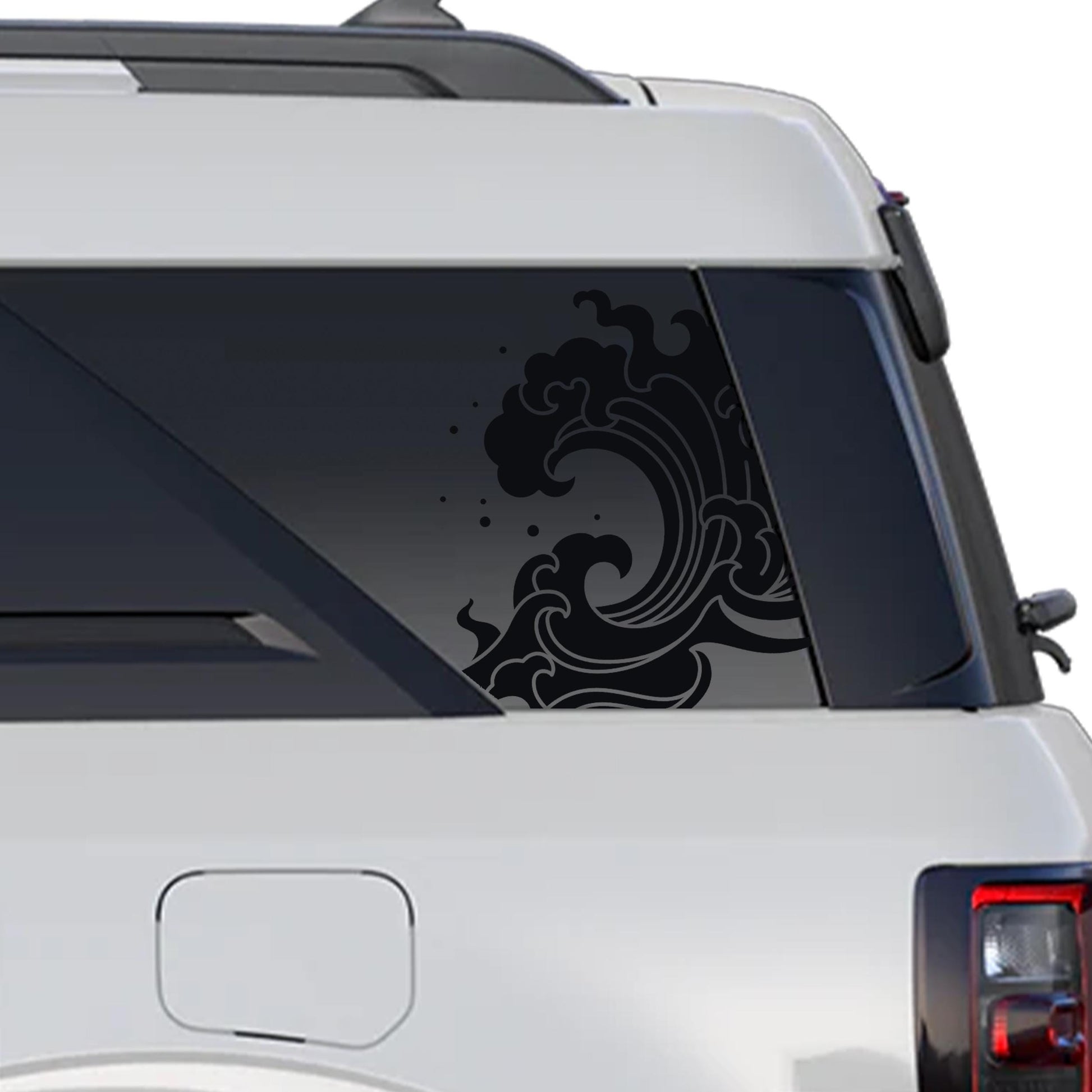 Ocean Tidal Wave Rear Quarter Side Window Decals Fits 2021+ Bronco Sport