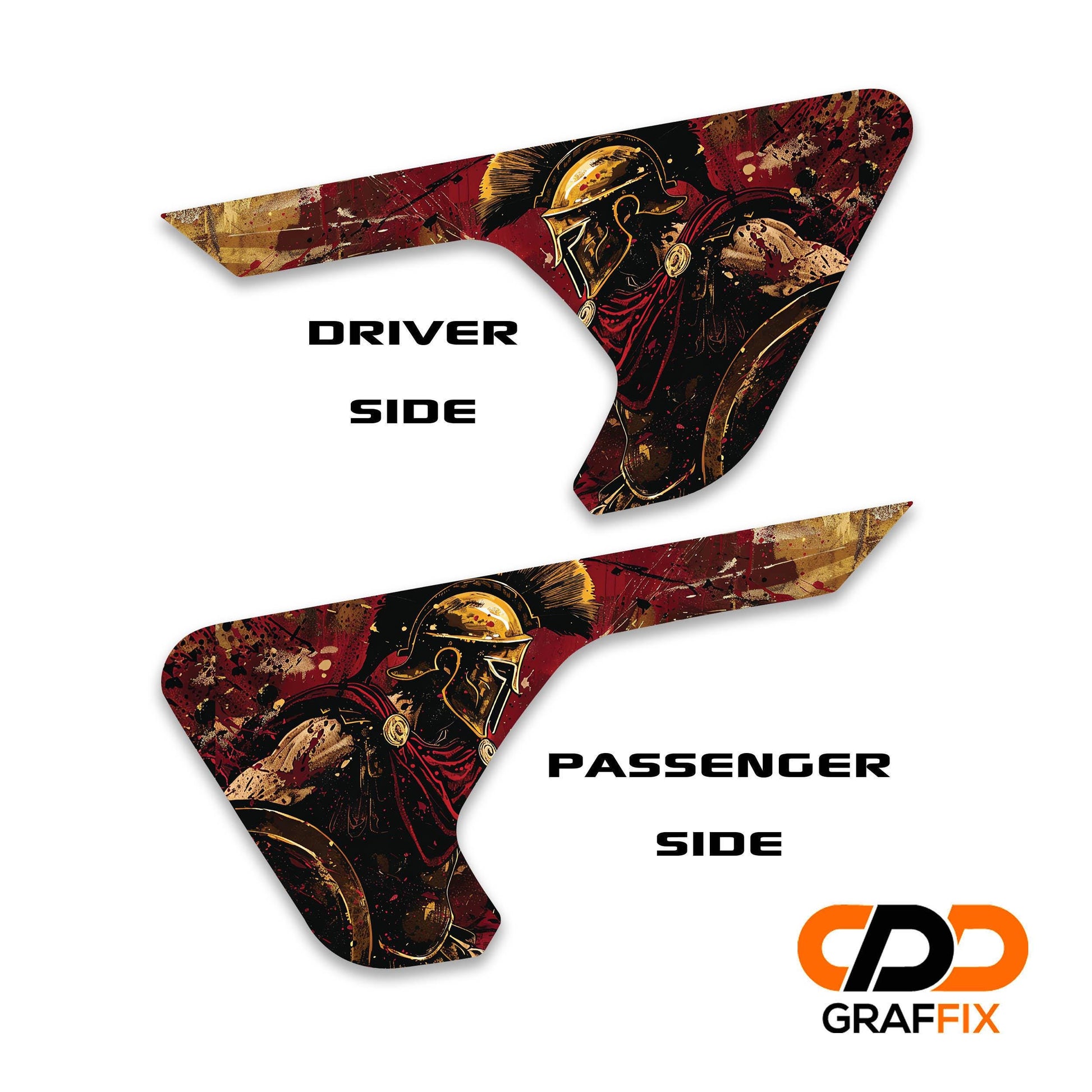Spartan Warrior Vinyl Fender Decal Set - Fits Jeep Wrangler JL/Jeep Gladiator JT 2018+
