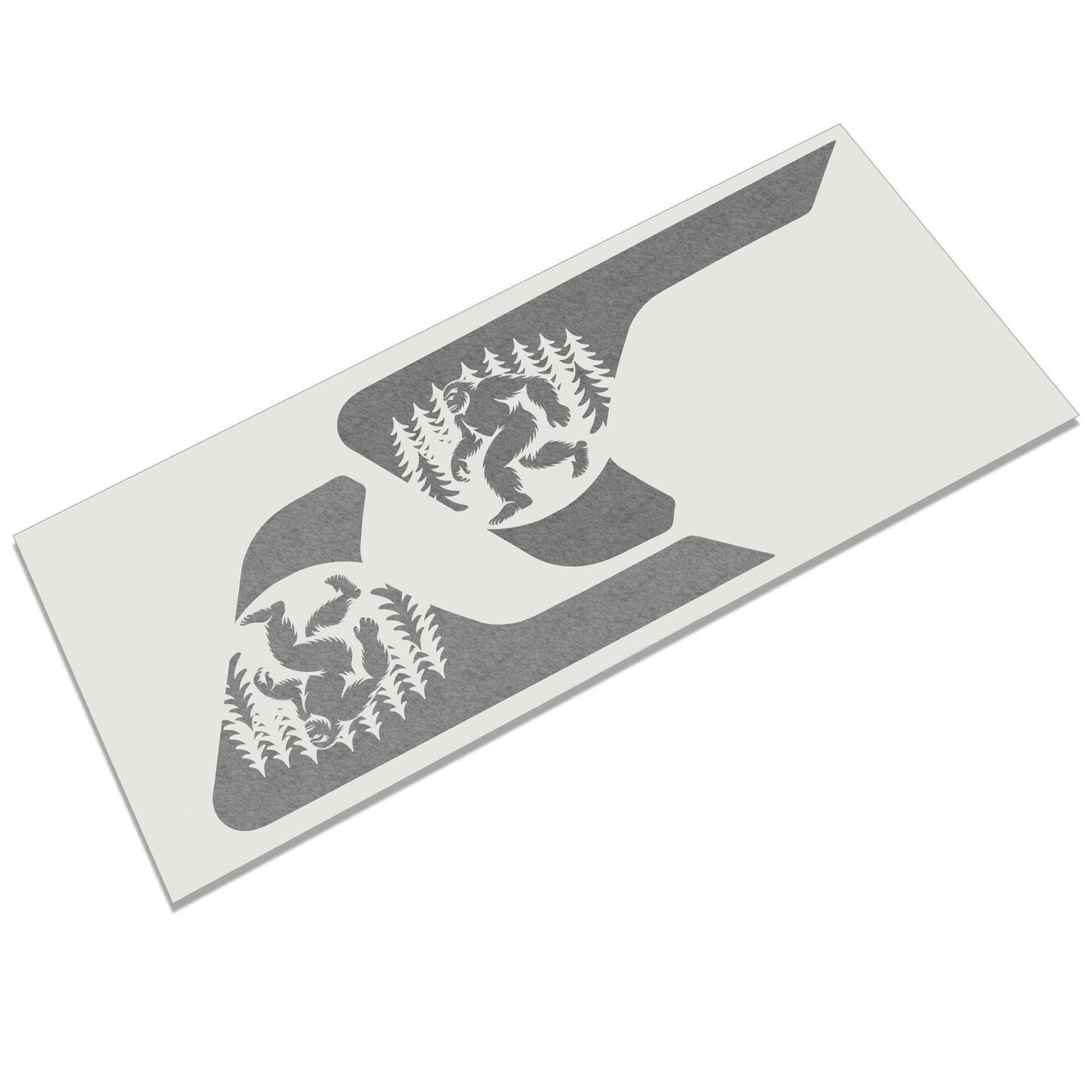Sasquatch Forest Fender Vent Vinyl Decal Fits Jeep Wrangler JL Gladiator JT 2018 and Newer Bigfoot Graphic Offroad Accessory