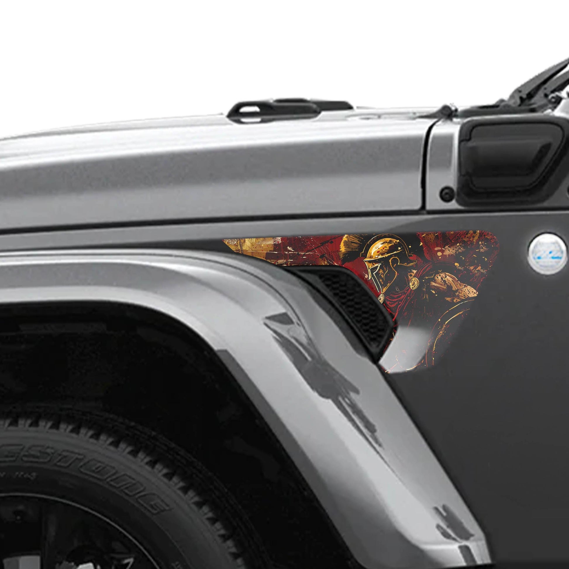 Spartan Warrior Vinyl Fender Decal Set - Fits Jeep Wrangler JL/Jeep Gladiator JT 2018+