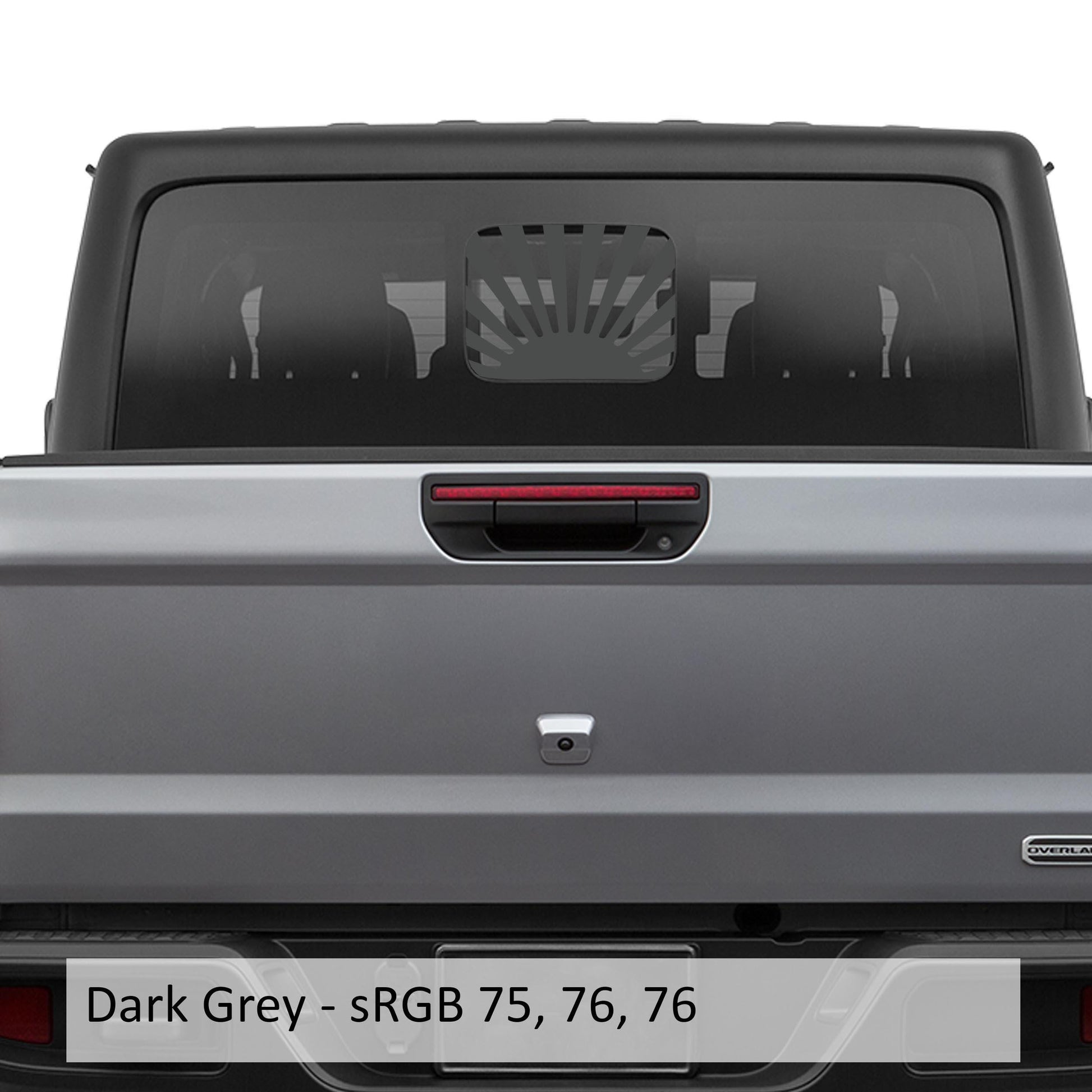 Rising Sun Vinyl Decal Rear Sliding Window Fits Jeep Gladiator 2020+