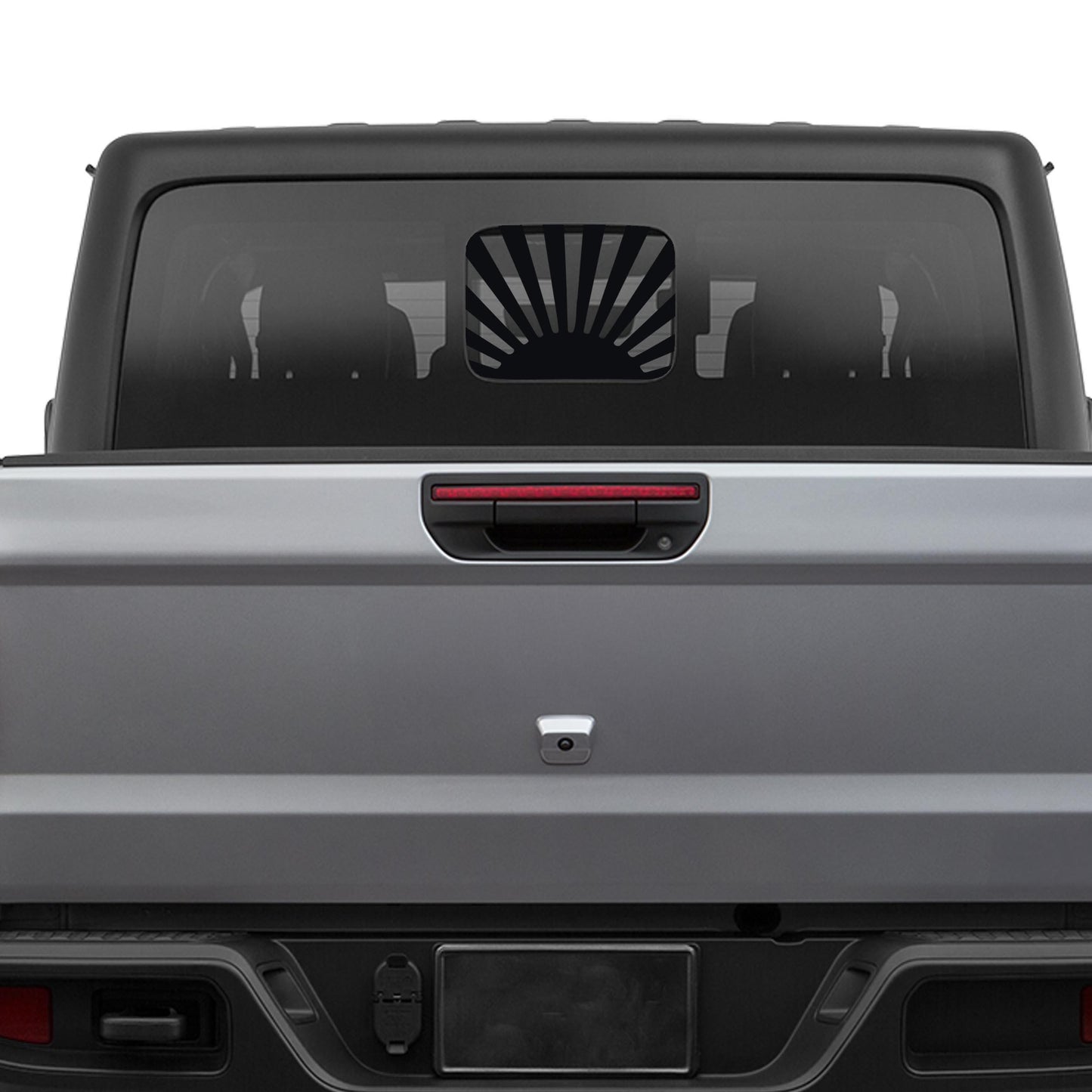 Rising Sun Vinyl Decal Rear Sliding Window Fits Jeep Gladiator 2020+