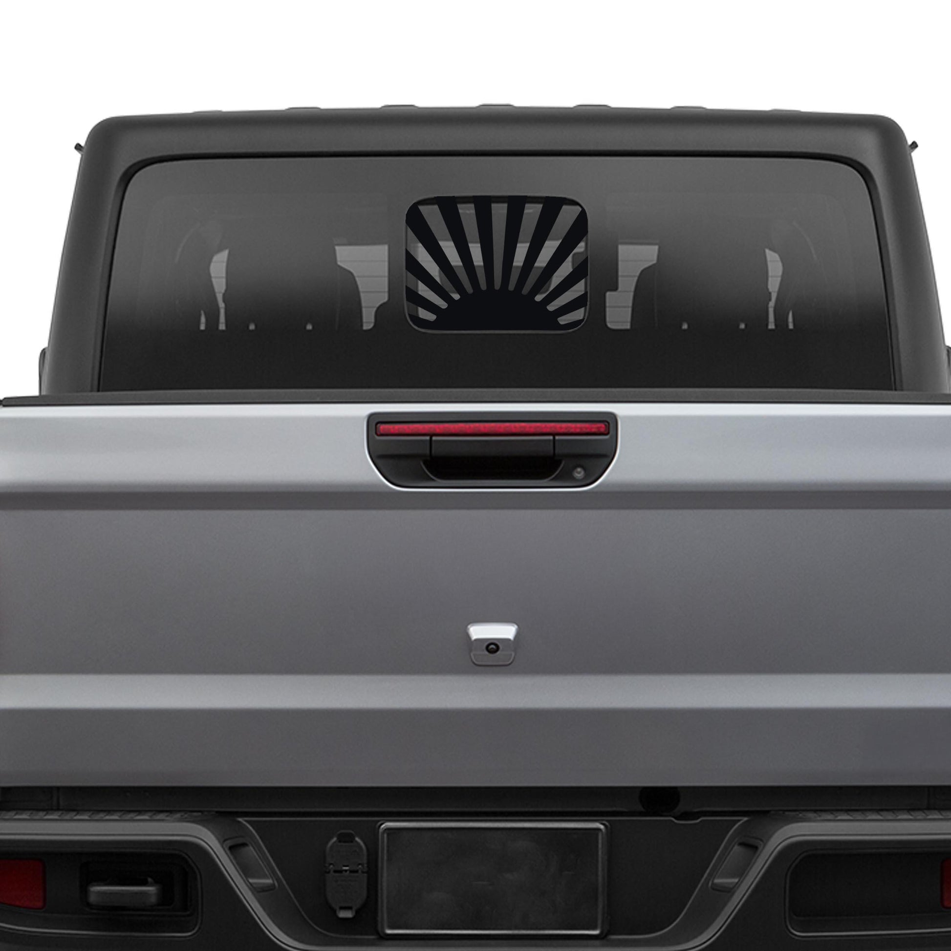 Rising Sun Vinyl Decal Rear Sliding Window Fits Jeep Gladiator 2020+
