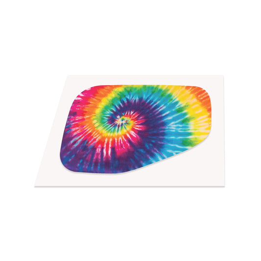Tie Dye Fuel Door Vinyl Overlay Fits Jeep Gladiator 2020+ Semi Gloss Peel and Stick Decal Bright Retro Gas Cap Graphic
