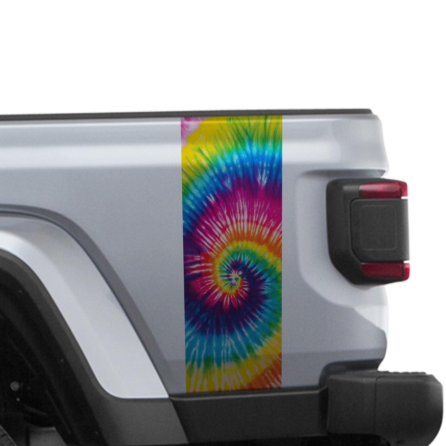 Tie Dye Semi Gloss Stripe Bedside Graphic Decal Set for Jeep Gladiator JT 2020+