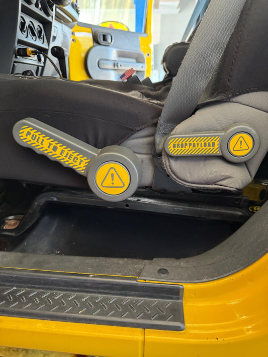 Pull to Eject Decal Kit Driver and Passenger Side Graphics Fits 2007-2018 Jeep Wrangler JK JKU Durable Custom Design