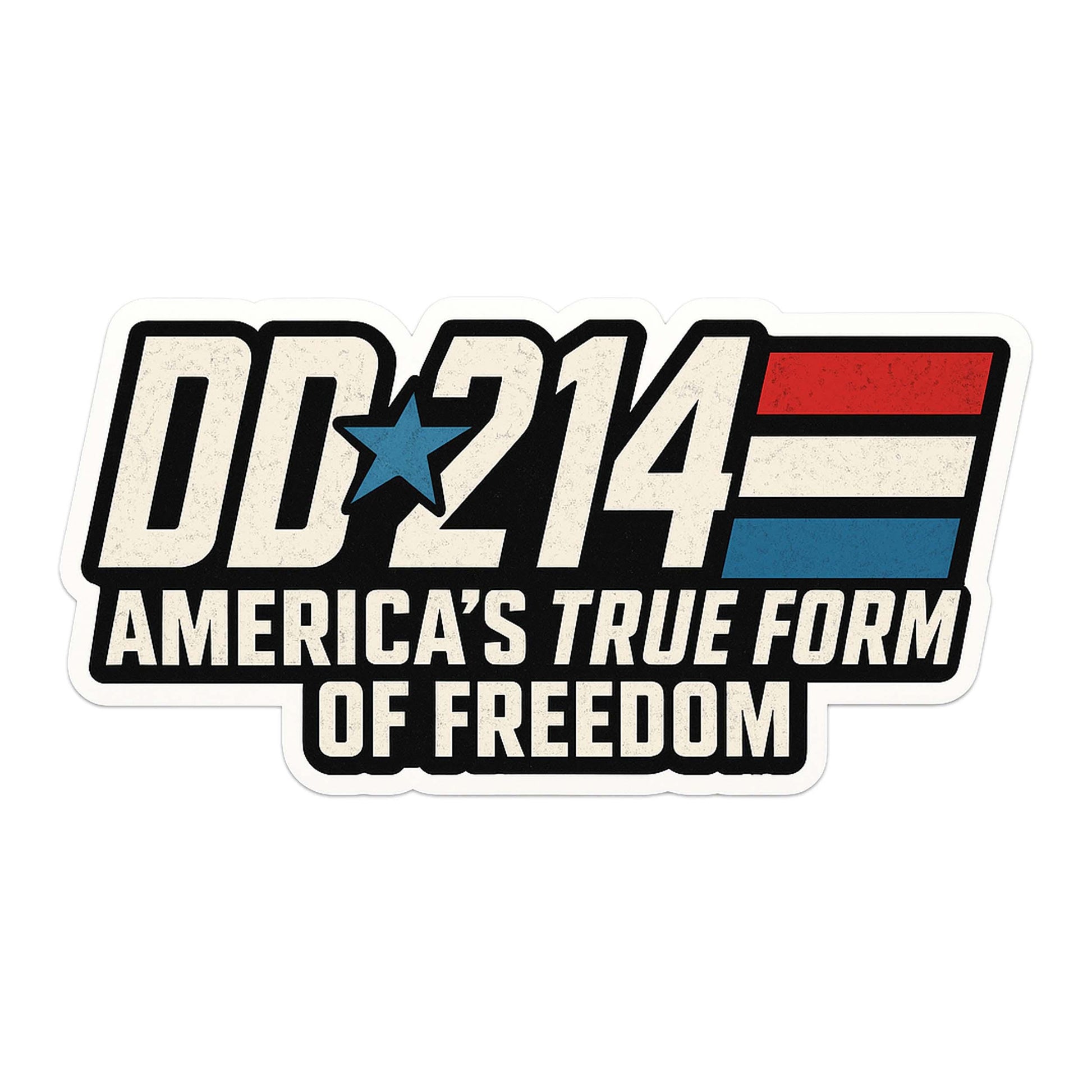 DD214 America’s True Form of Freedom Vinyl Sticker for Car SUV Laptop Cooler Toolbox Waterproof Patriotic Military Veteran Gift