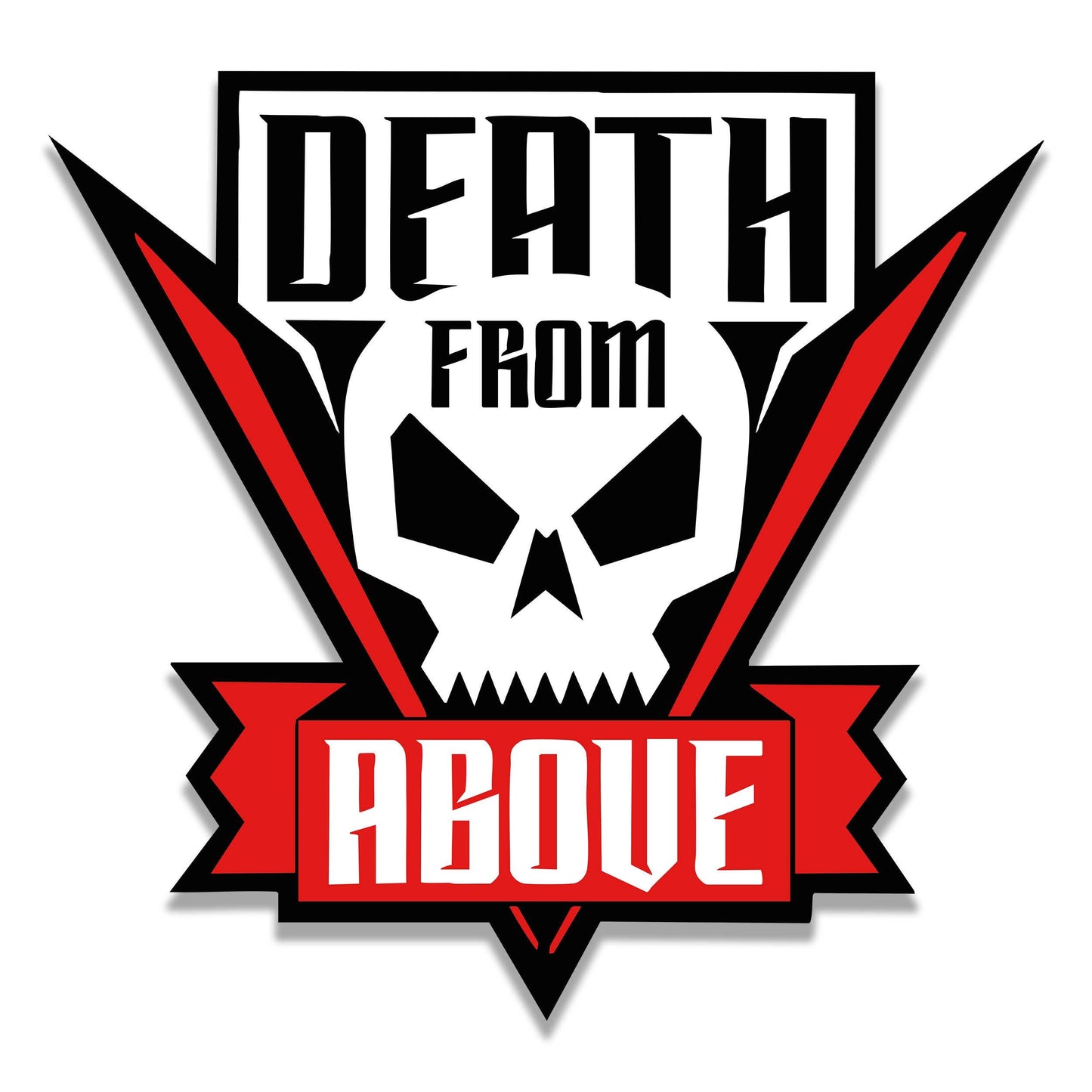 Death From Above Sticker Retro Movie Vinyl Sticker Waterproof Decal for Car Truck Laptop Toolbox Offroad Gift