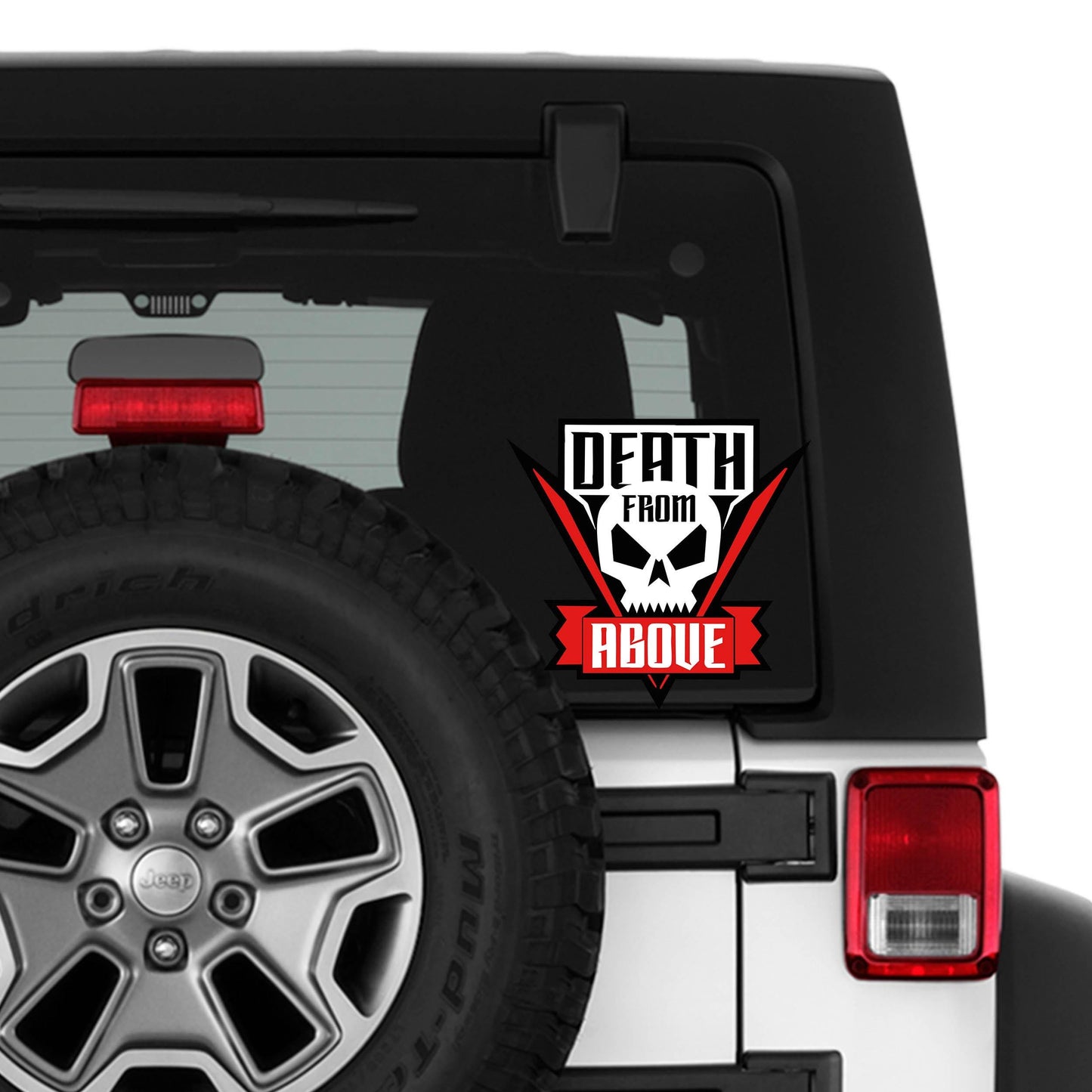 Death From Above Sticker Retro Movie Vinyl Sticker Waterproof Decal for Car Truck Laptop Toolbox Offroad Gift