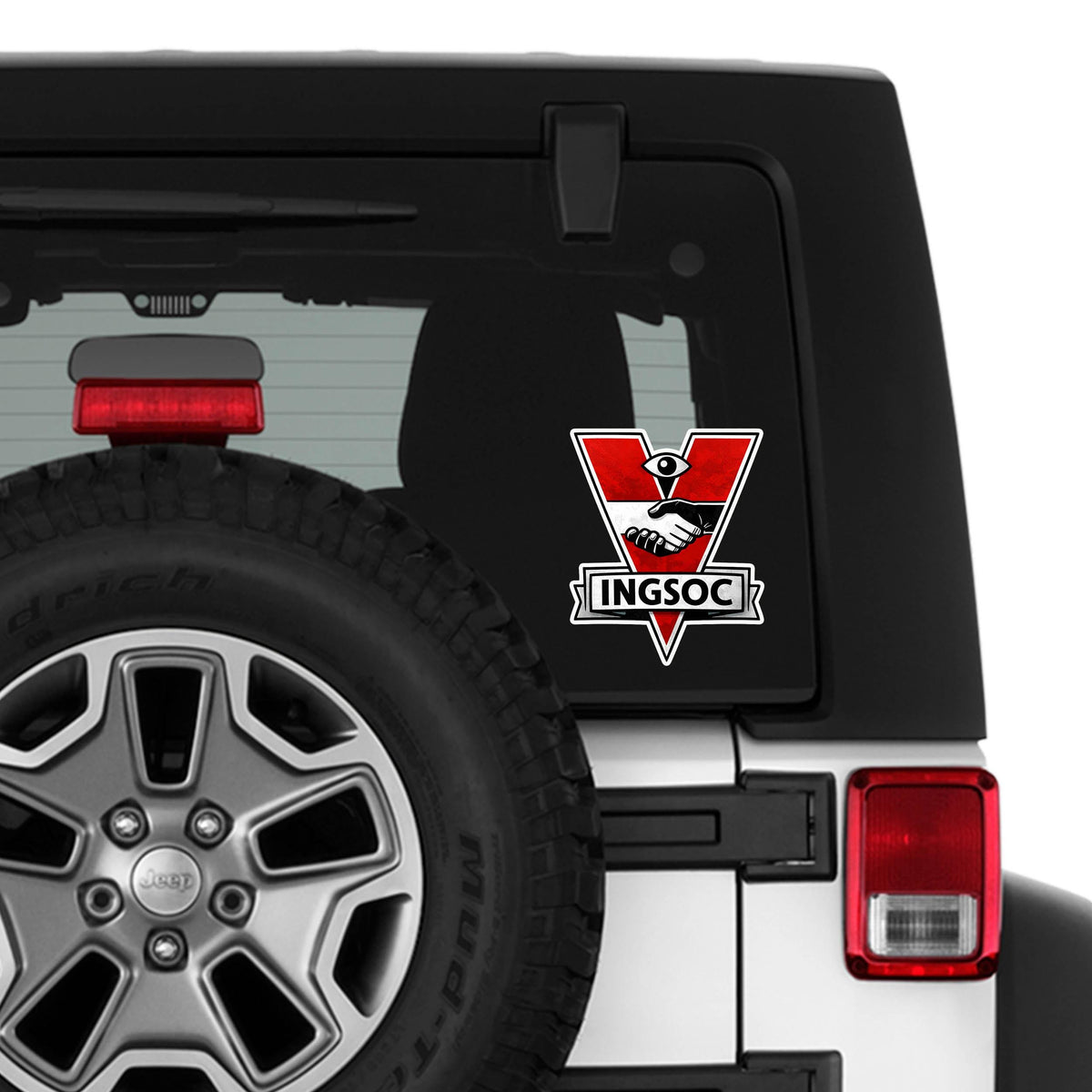Orwell 1984 Ingsoc Vinyl Decal Funny Political Sticker Dystopian Bumper Decal Free Speech Anti Tyranny Orwellian Gift