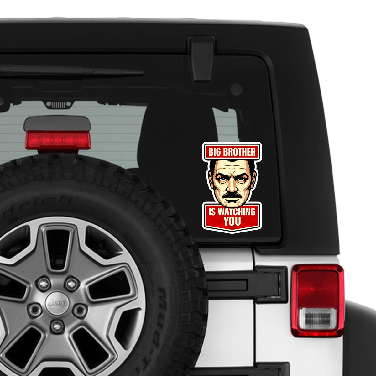 Orwell Big Brother is Watching You Vinyl Decal Funny Political Sticker Dystopian Bumper Decal Free Speech Anti Tyranny Orwellian Gift