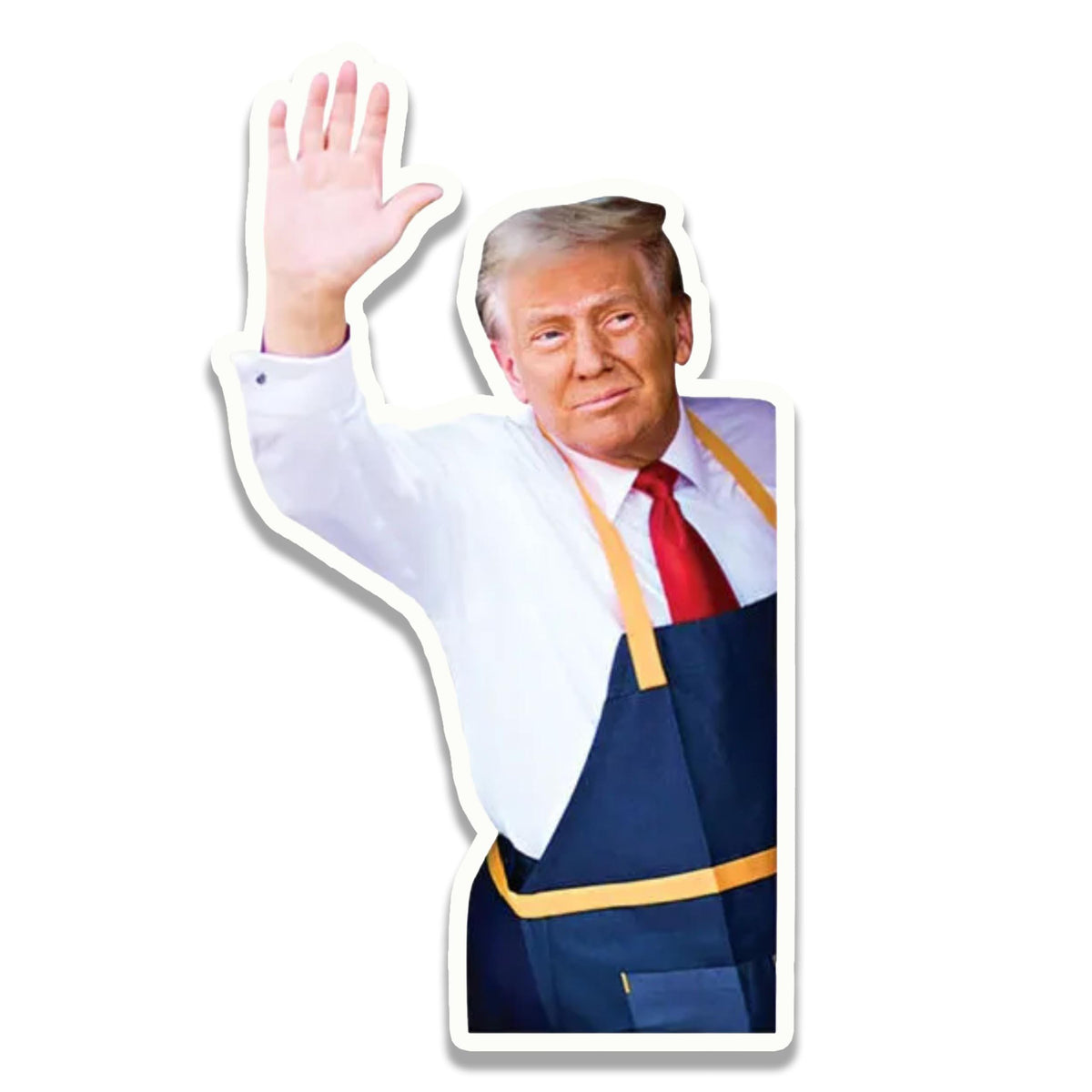 Funny Trump Fry Cook Vinyl Sticker Political Humor Waterproof Decal