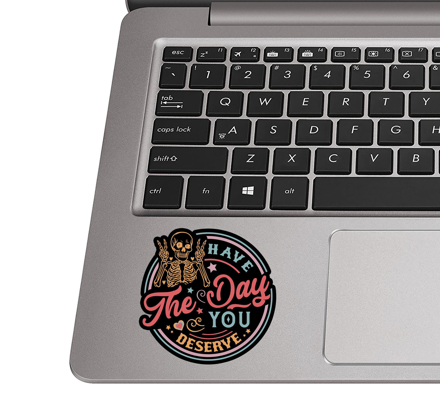 Have the Day You Deserve Vinyl Sticker