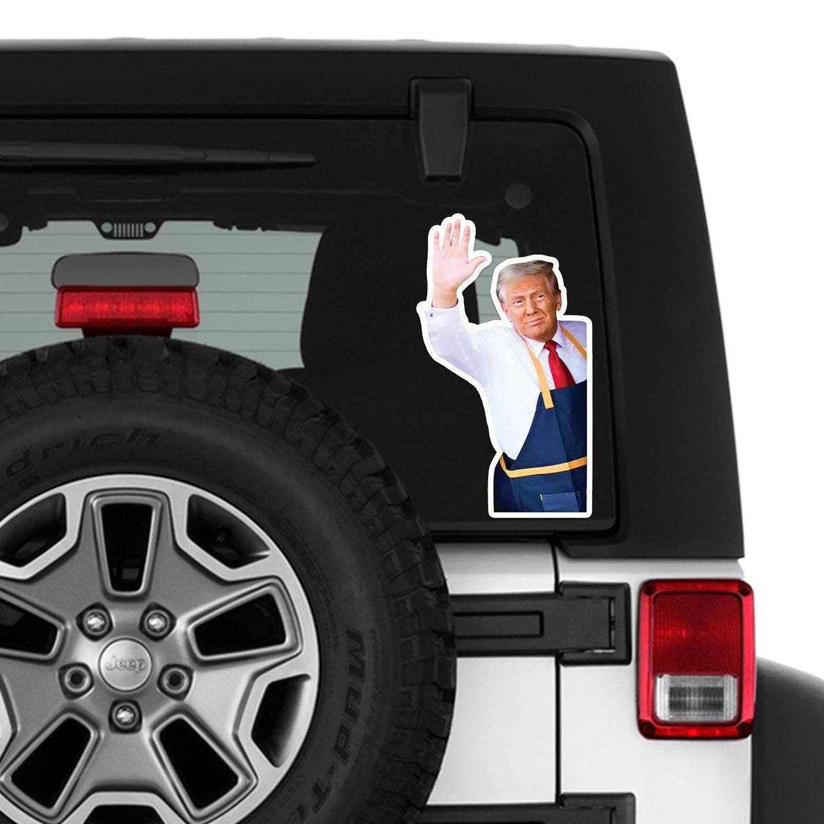 Funny Trump Fry Cook Vinyl Sticker Political Humor Waterproof Decal