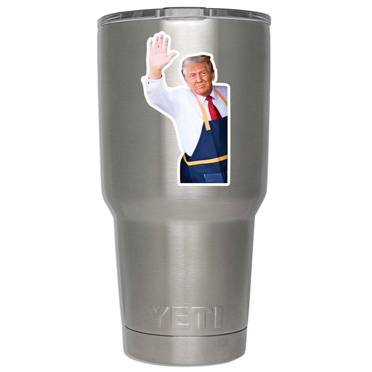 Funny Trump Fry Cook Vinyl Sticker Political Humor Waterproof Decal