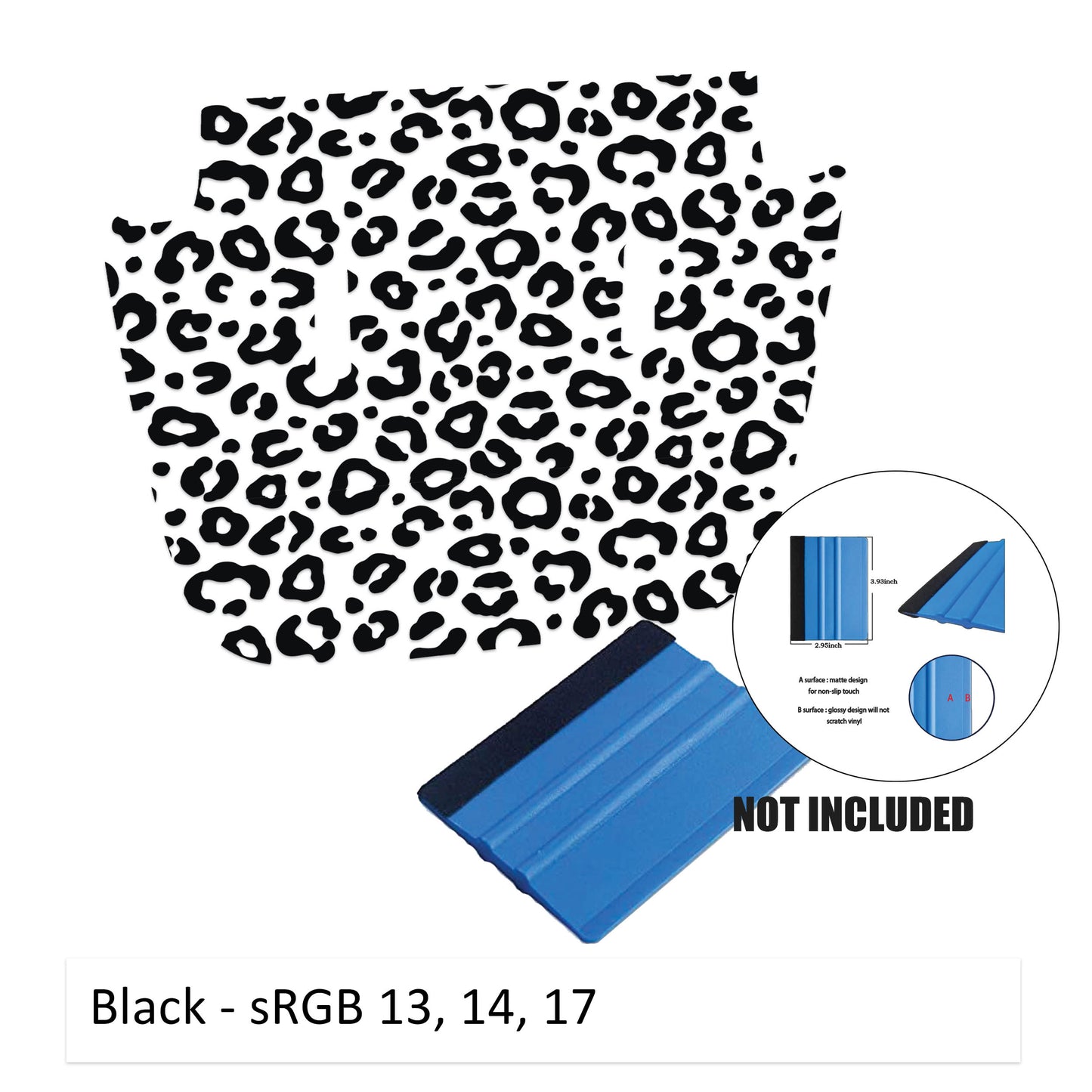 Leopard Print Blackout Hood Vinyl Decal Graphic  - Fits for 2018+ JL/JT Sport/Sahara/Overland/Willys Hoods