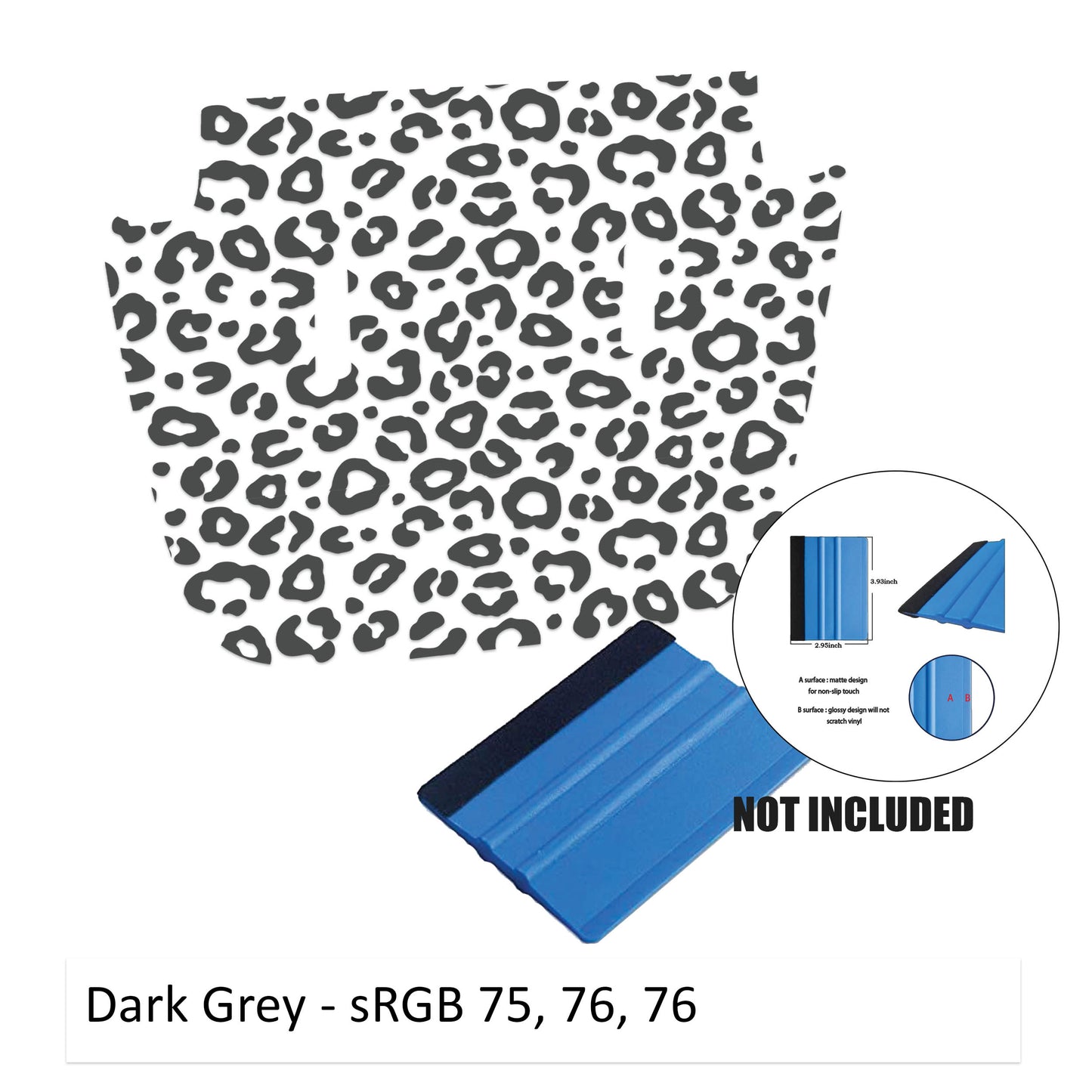 Leopard Print Blackout Hood Vinyl Decal Graphic  - Fits for 2018+ JL/JT Sport/Sahara/Overland/Willys Hoods