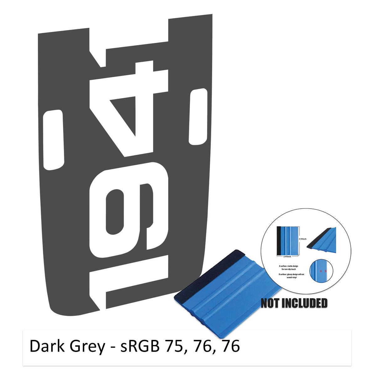 1941 Power-Dome Blackout Hood Decal - Fits 2018+ Jeep Wrangler& Gladiator Rubicon Hoods