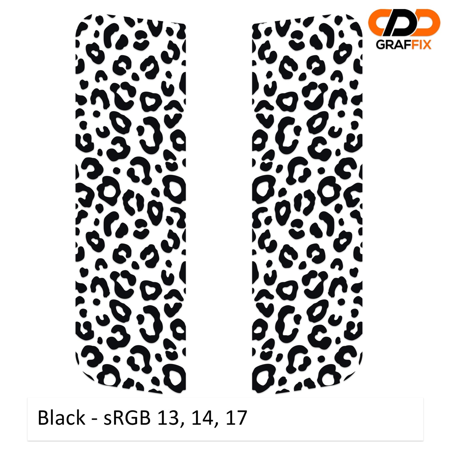 Leopard Print Pattern Side Window Vinyl Decal Set - Fits Jeep Wrangler JKU 2007 - 2018