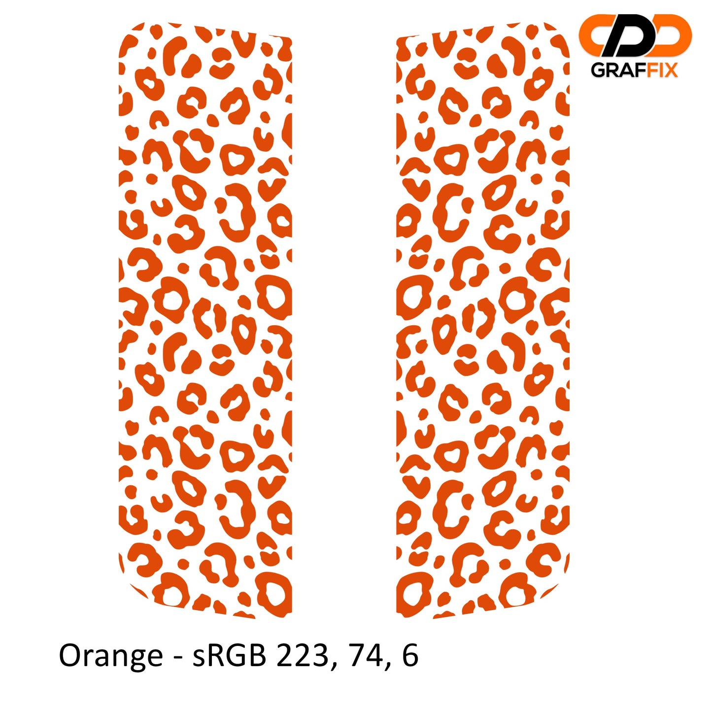 Leopard Print Pattern Side Window Vinyl Decal Set - Fits Jeep Wrangler JKU 2007 - 2018