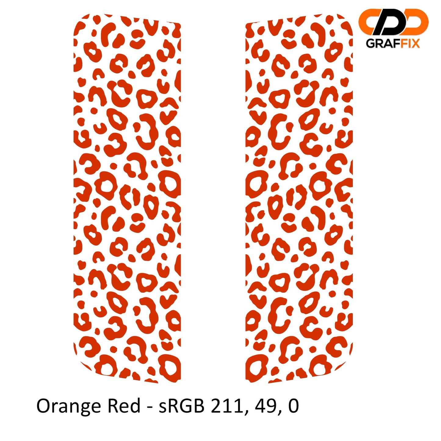 Leopard Print Pattern Side Window Vinyl Decal Set - Fits Jeep Wrangler JKU 2007 - 2018