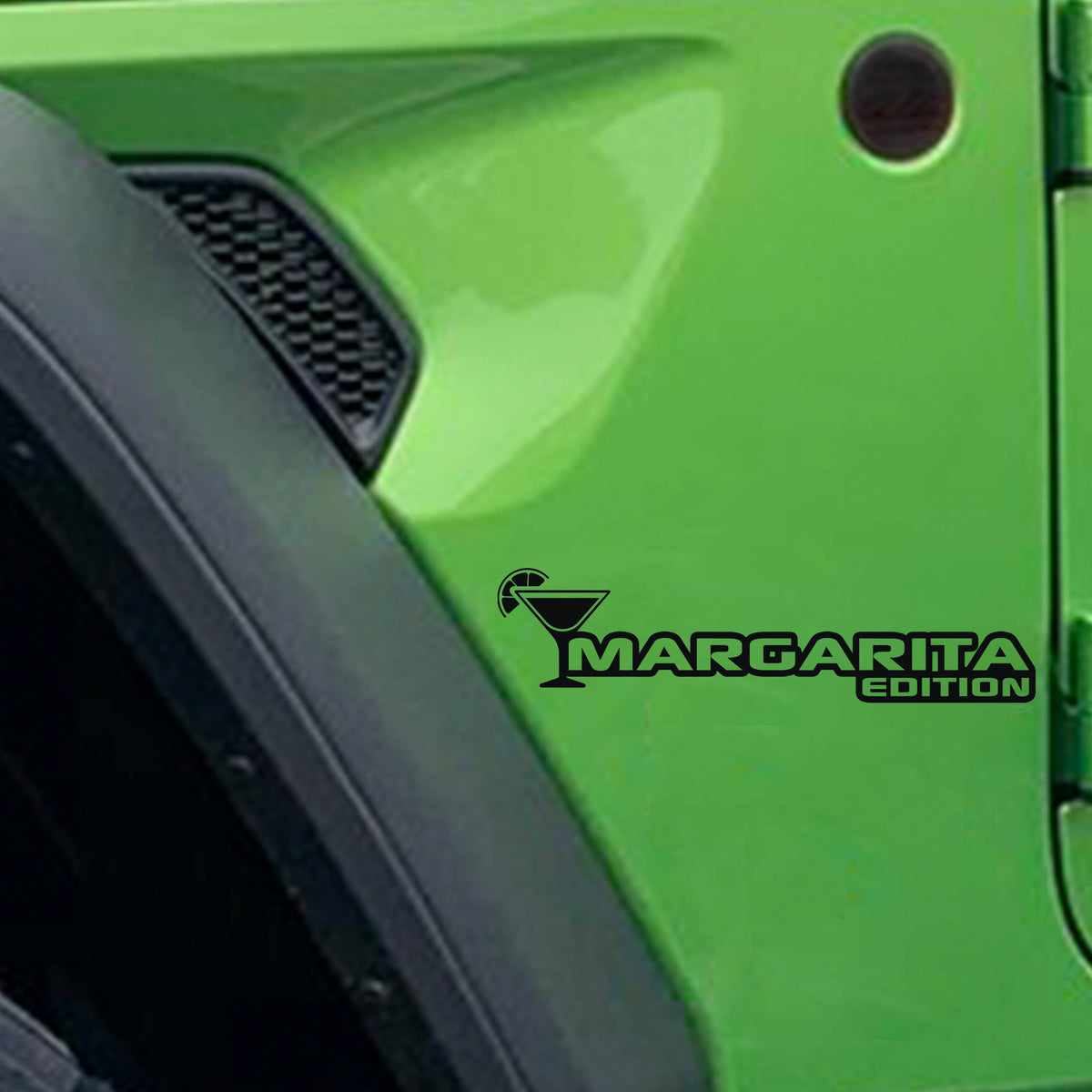 Margarita Edition Decal (Pair) Fender Decals For Wrangler/Gladiator - Jk/JL/JT