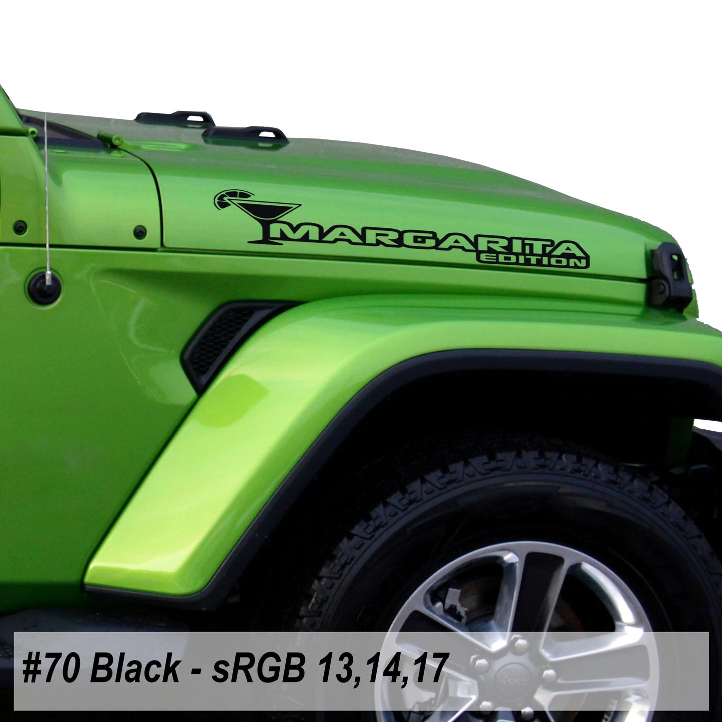 Margarita Edition Hood Decal Set (Pair)