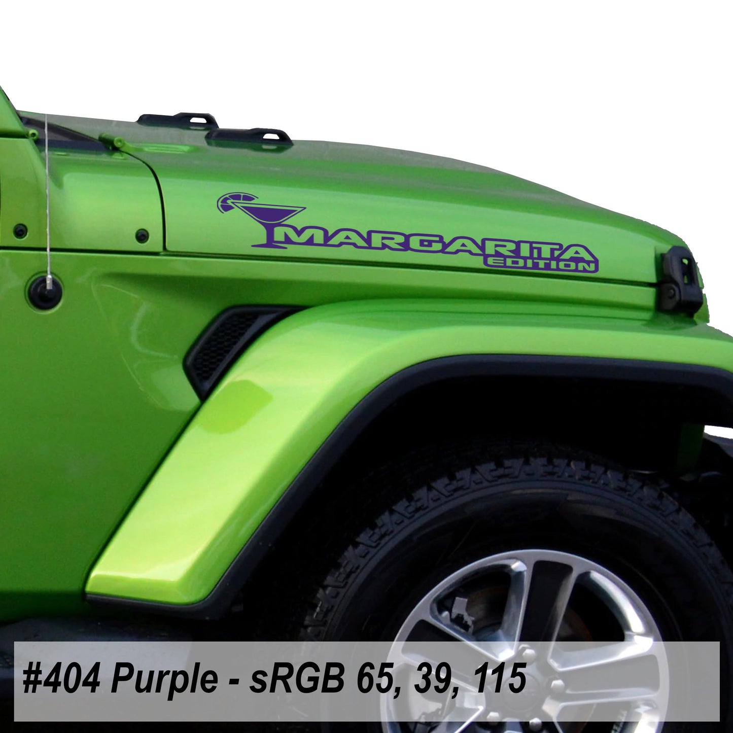 Margarita Edition Hood Decal Set (Pair)