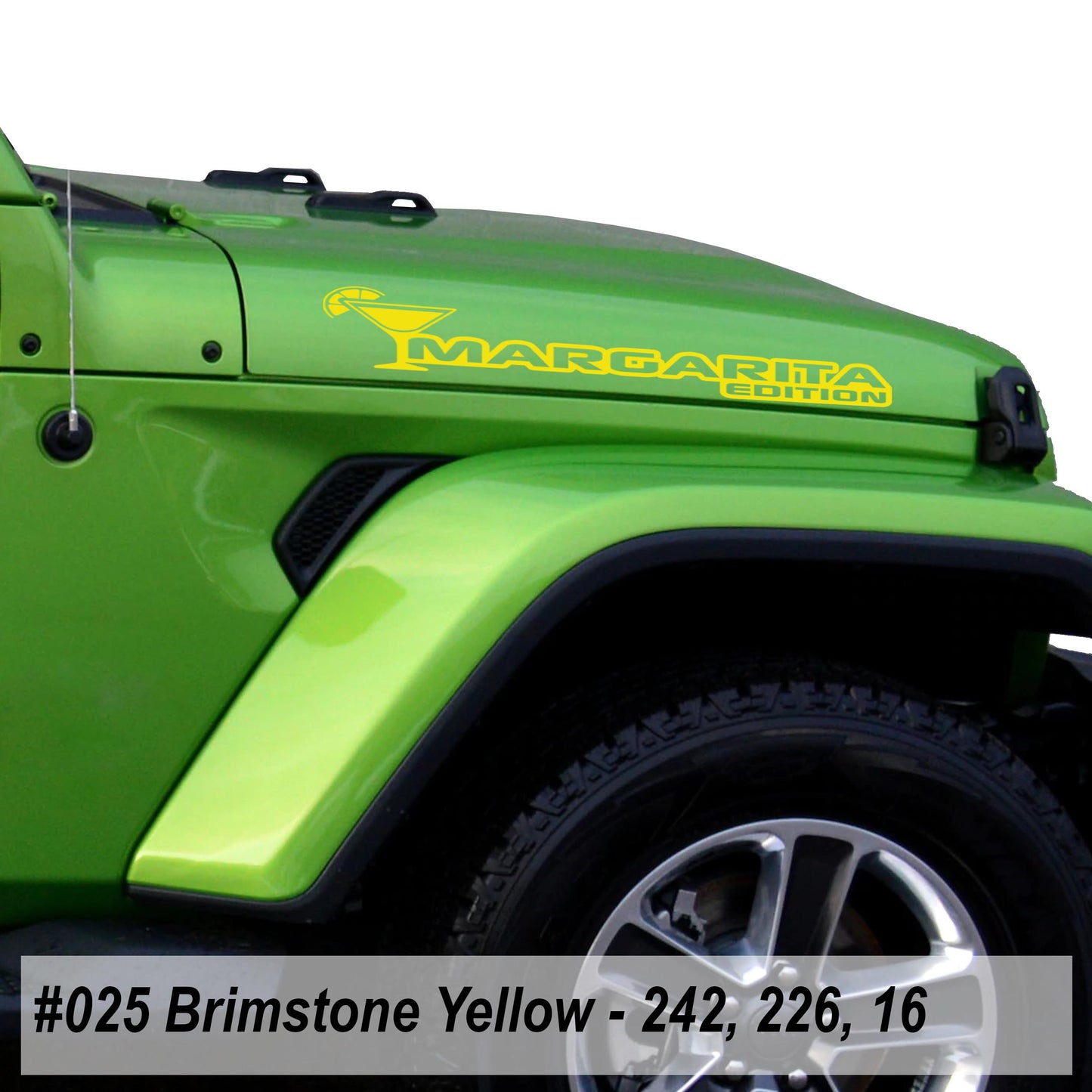 Margarita Edition Hood Decal Set (Pair)