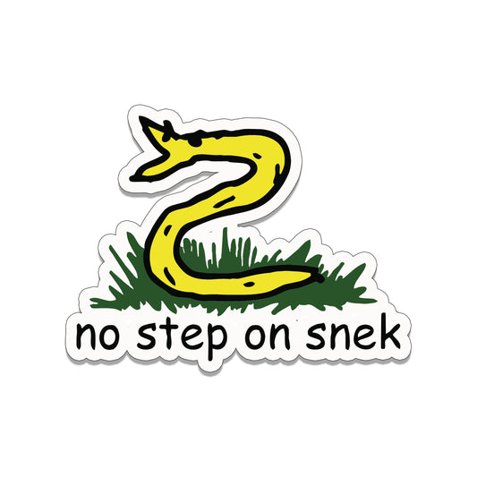 No Step On Snek Meme Vinyl Sticker