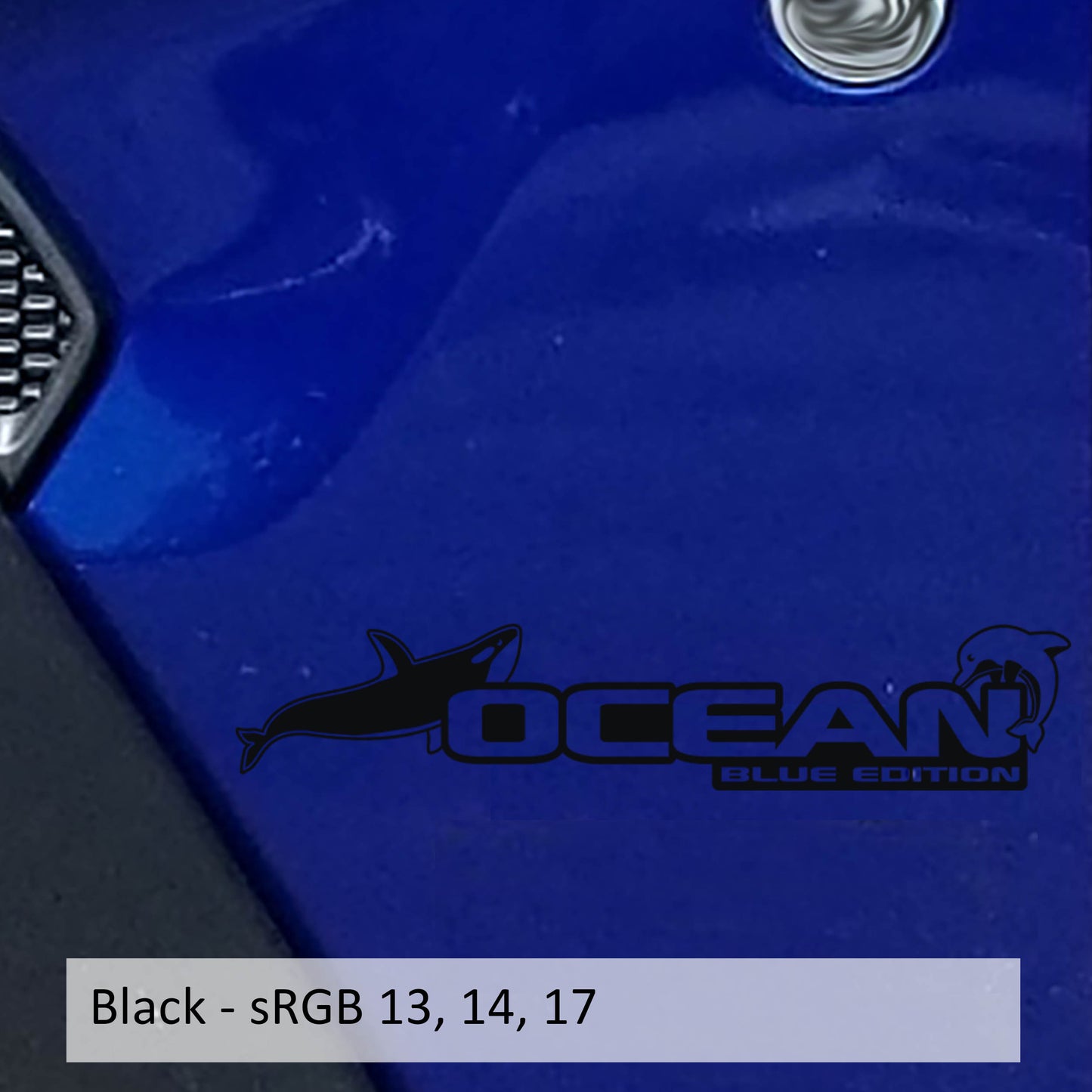 Ocean Blue Edition Decal (Pair) - Fender Decals For Wrangler/Gladiator JL/JT
