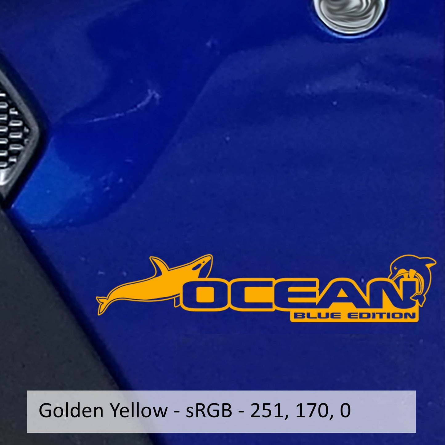 Ocean Blue Edition Decal (Pair) - Fender Decals For Wrangler/Gladiator JL/JT