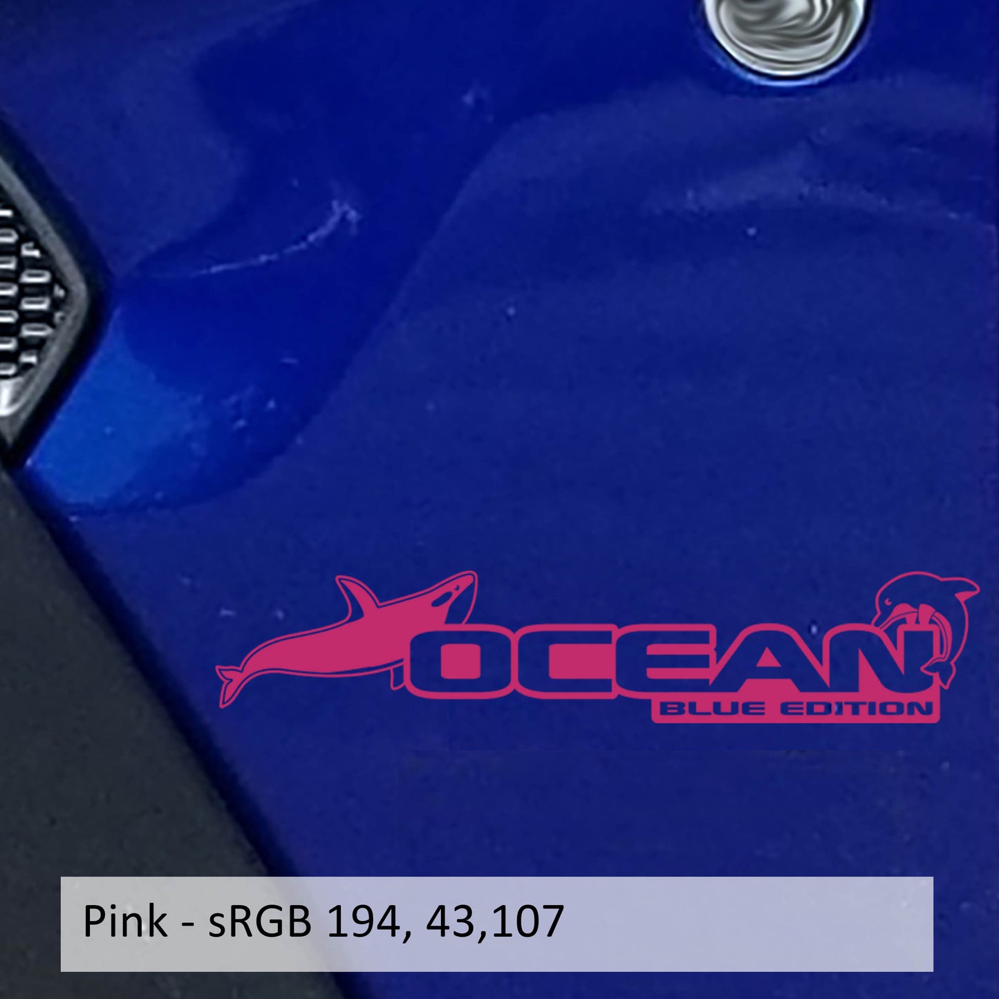 Ocean Blue Edition Decal (Pair) - Fender Decals For Wrangler/Gladiator JL/JT