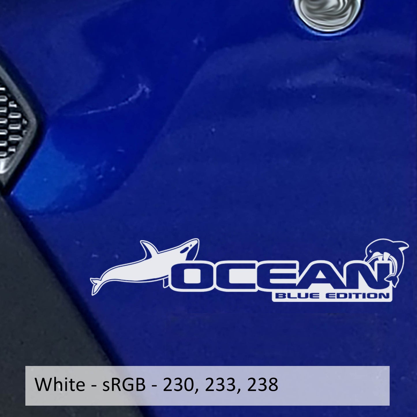 Ocean Blue Edition Decal (Pair) - Fender Decals For Wrangler/Gladiator JL/JT