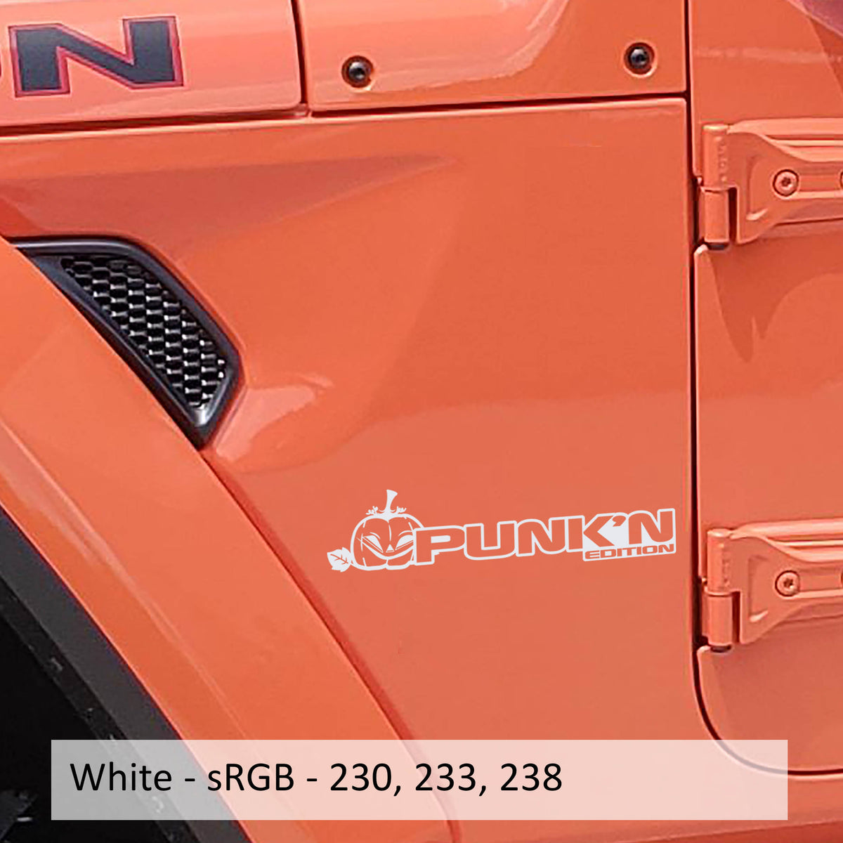 Punk'n Edition Decal (Pair) Fender Decals For Wrangler/Gladiator - JL/JT