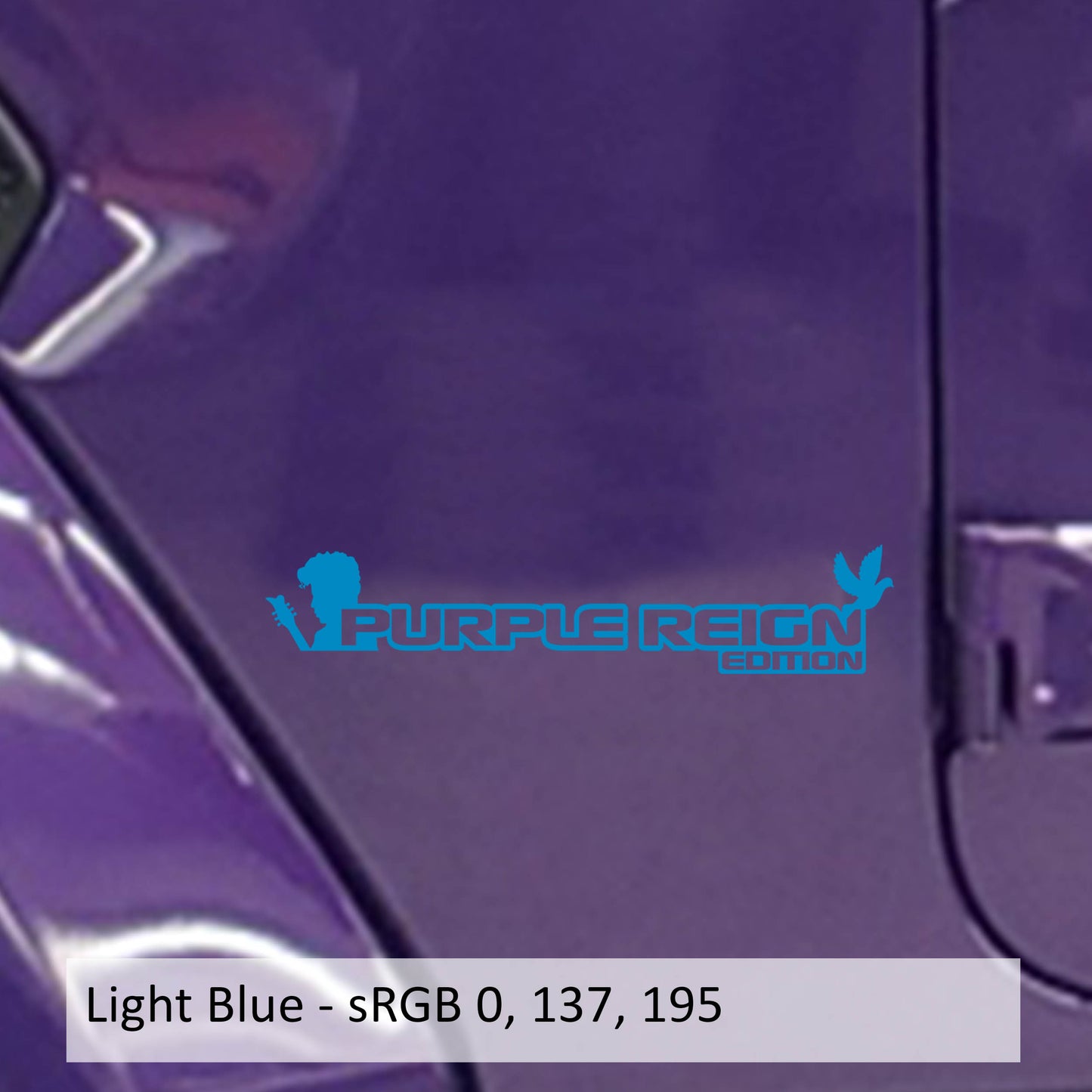 Purple Reign Edition Decal (Pair) - Fender Decals For Wrangler/Gladiator JL/JT