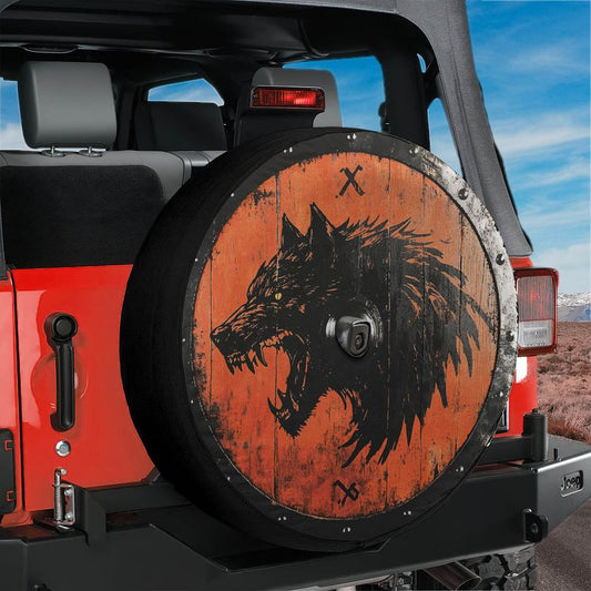Viking Fenrir Shield Spare Tire Cover With Backup Camera Hole Option