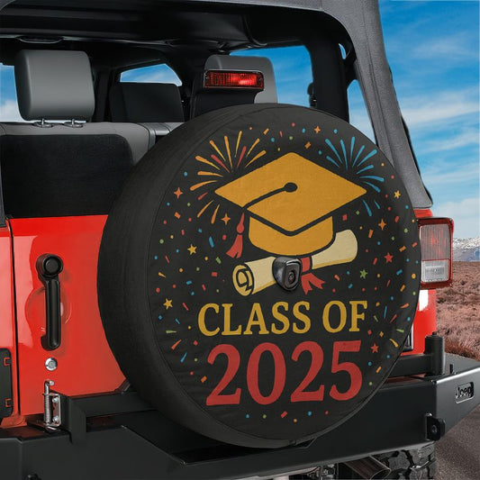 Class of 2025 Spare Tire Cover With Backup Camera Hole Option