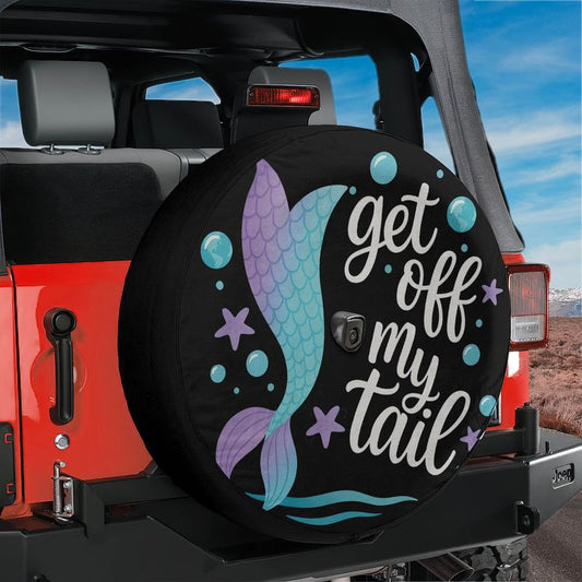 Get Off My Tail Mermaid Spare Tire Cover With Backup Camera Hole Option