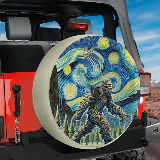 Bigfoot Starry Night Spare Tire Cover With Backup Camera Hole Option