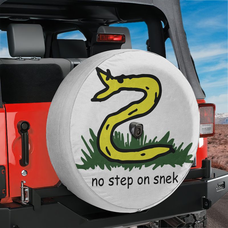 No Step On Snek Spare Tire Cover With Backup Camera Hole Option
