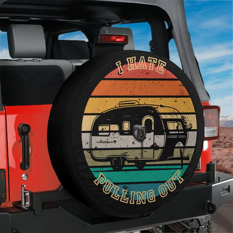 I Hate Pulling Out Camper Spare Tire Cover With Backup Camera Hole