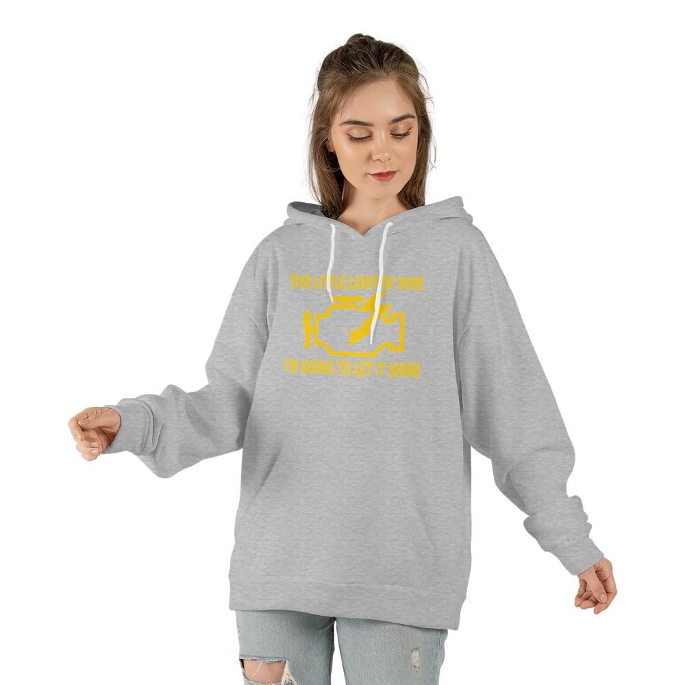 Check Engine Meme Hoodie | Funny Car Guy Gift | Gildan 185000 Sweatshirt